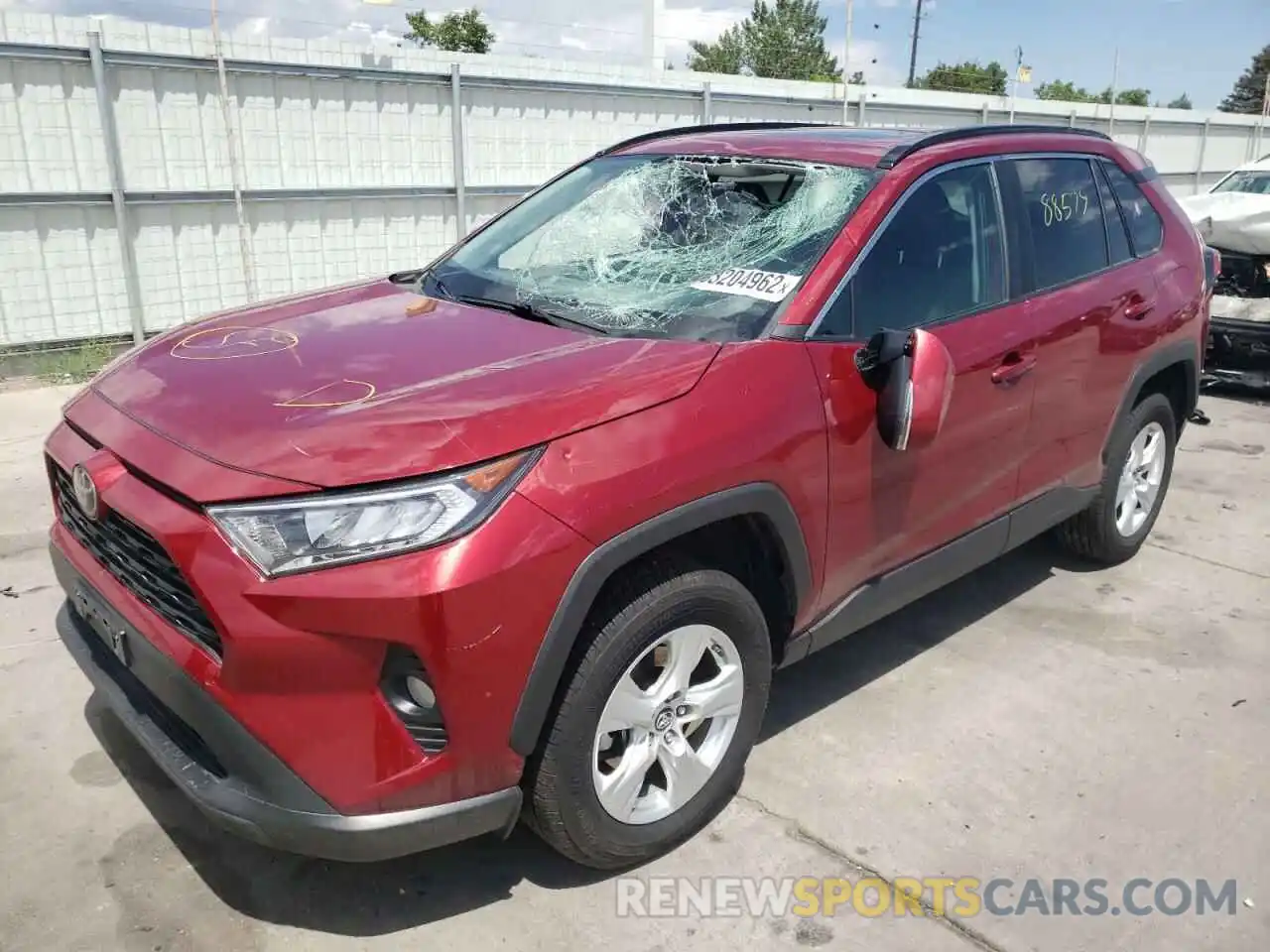 2 Photograph of a damaged car 2T3P1RFV6KW006337 TOYOTA RAV4 2019