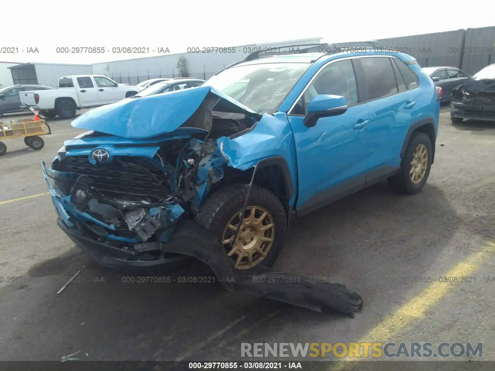 2 Photograph of a damaged car 2T3P1RFV6KW017015 TOYOTA RAV4 2019