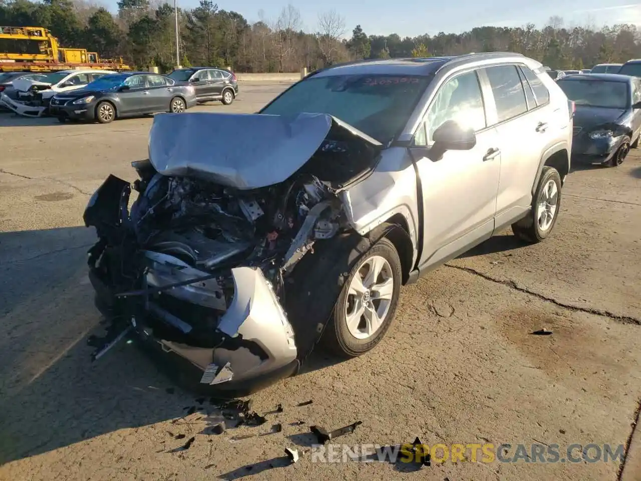 2 Photograph of a damaged car 2T3P1RFV6KW040794 TOYOTA RAV4 2019