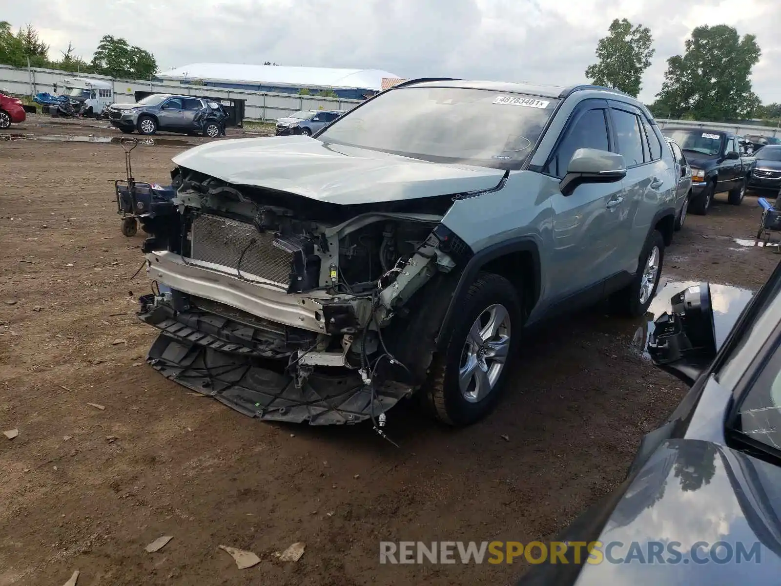 2 Photograph of a damaged car 2T3P1RFV6KW043341 TOYOTA RAV4 2019