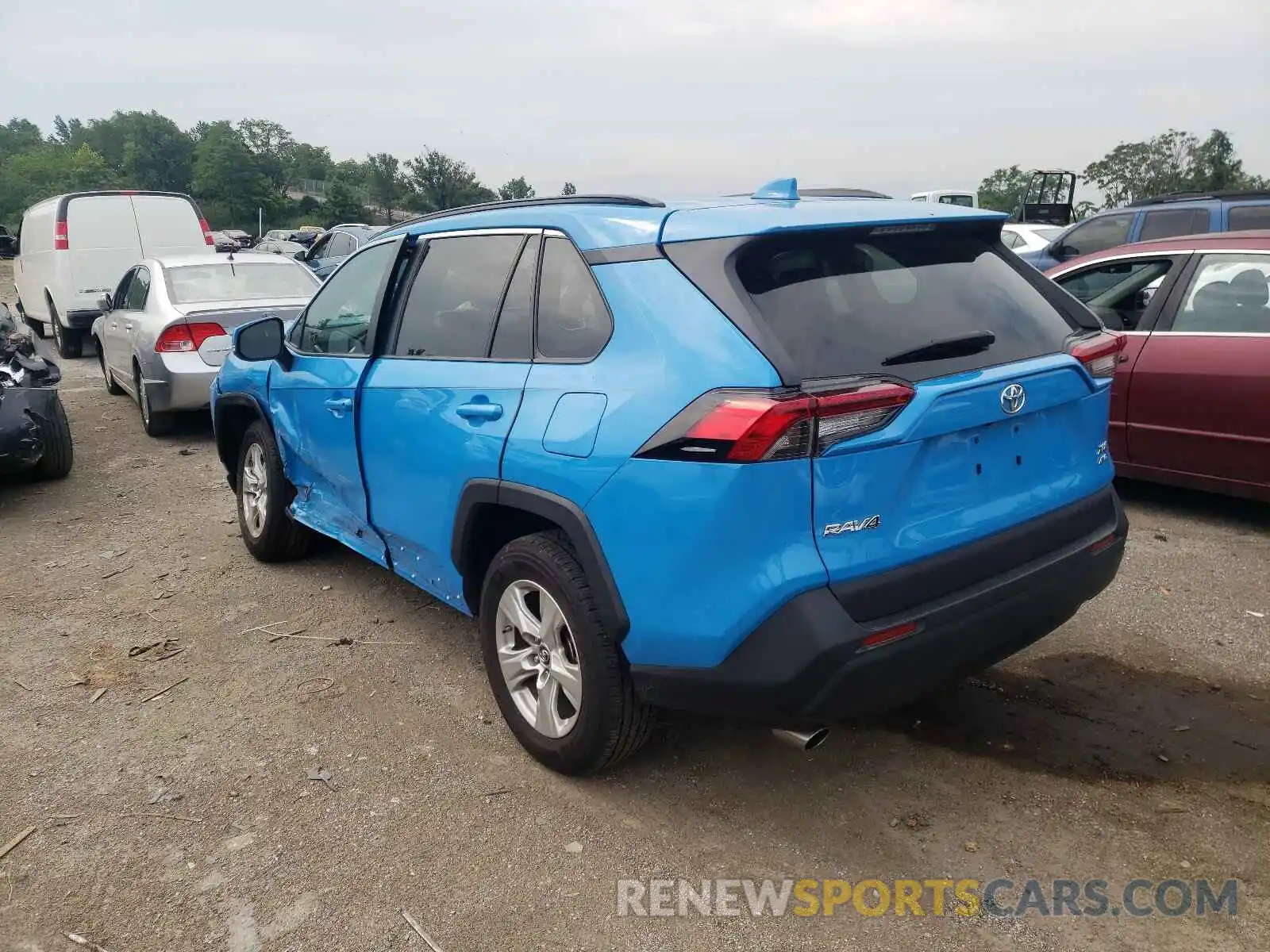 3 Фотография поврежденного автомобиля 2T3P1RFV6KW048068 TOYOTA RAV4 2019