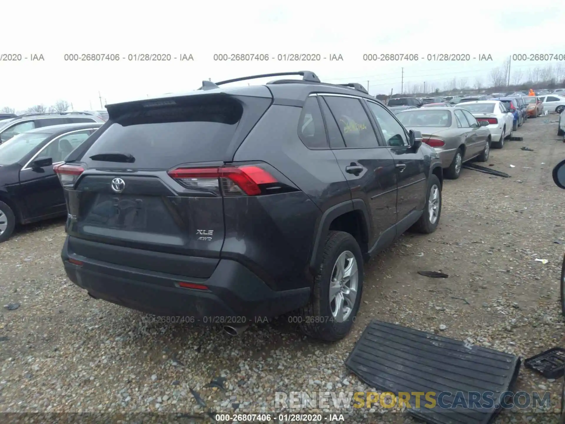 4 Фотография поврежденного автомобиля 2T3P1RFV6KW066411 TOYOTA RAV4 2019