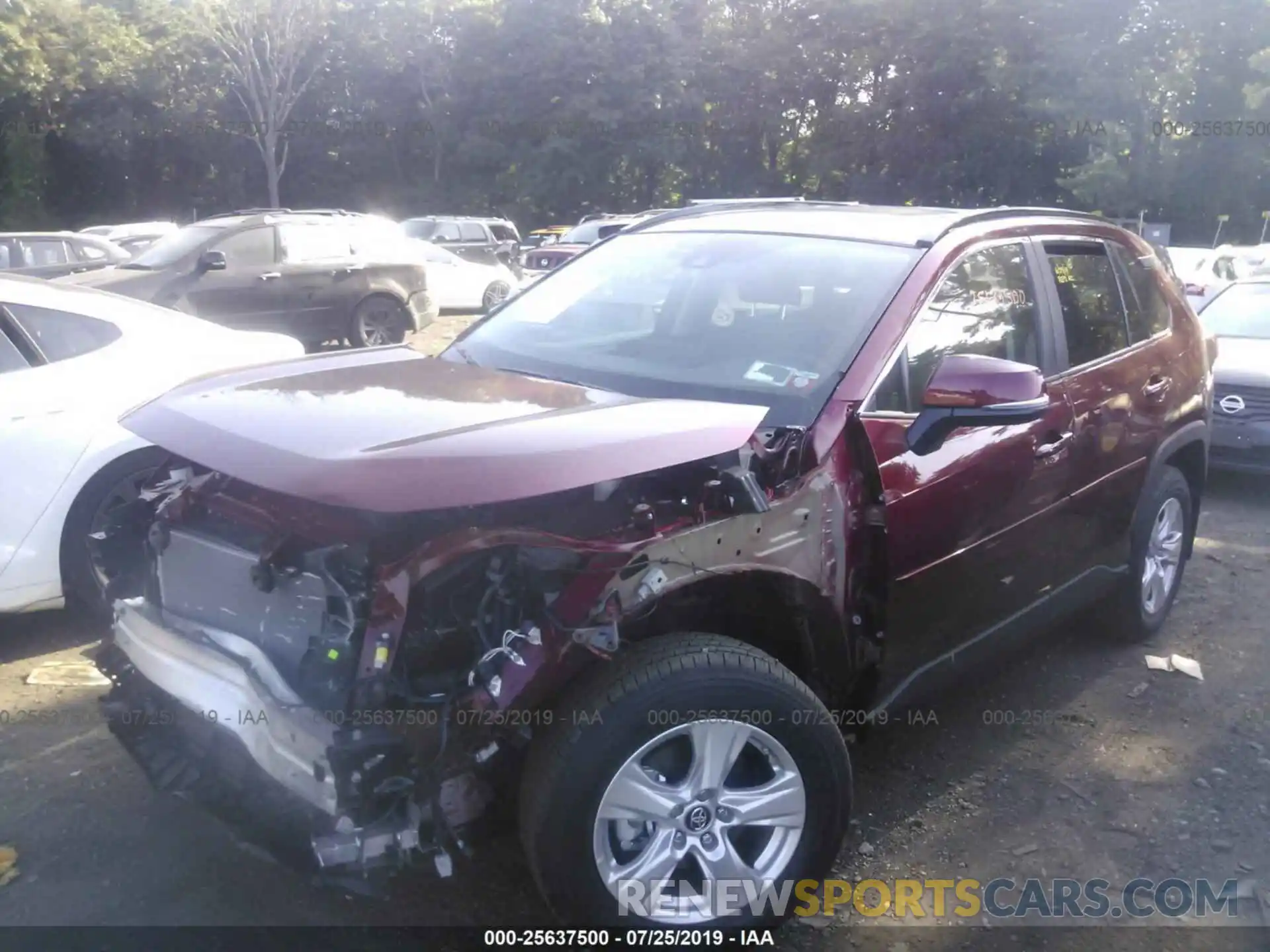 2 Photograph of a damaged car 2T3P1RFV7KC002945 TOYOTA RAV4 2019