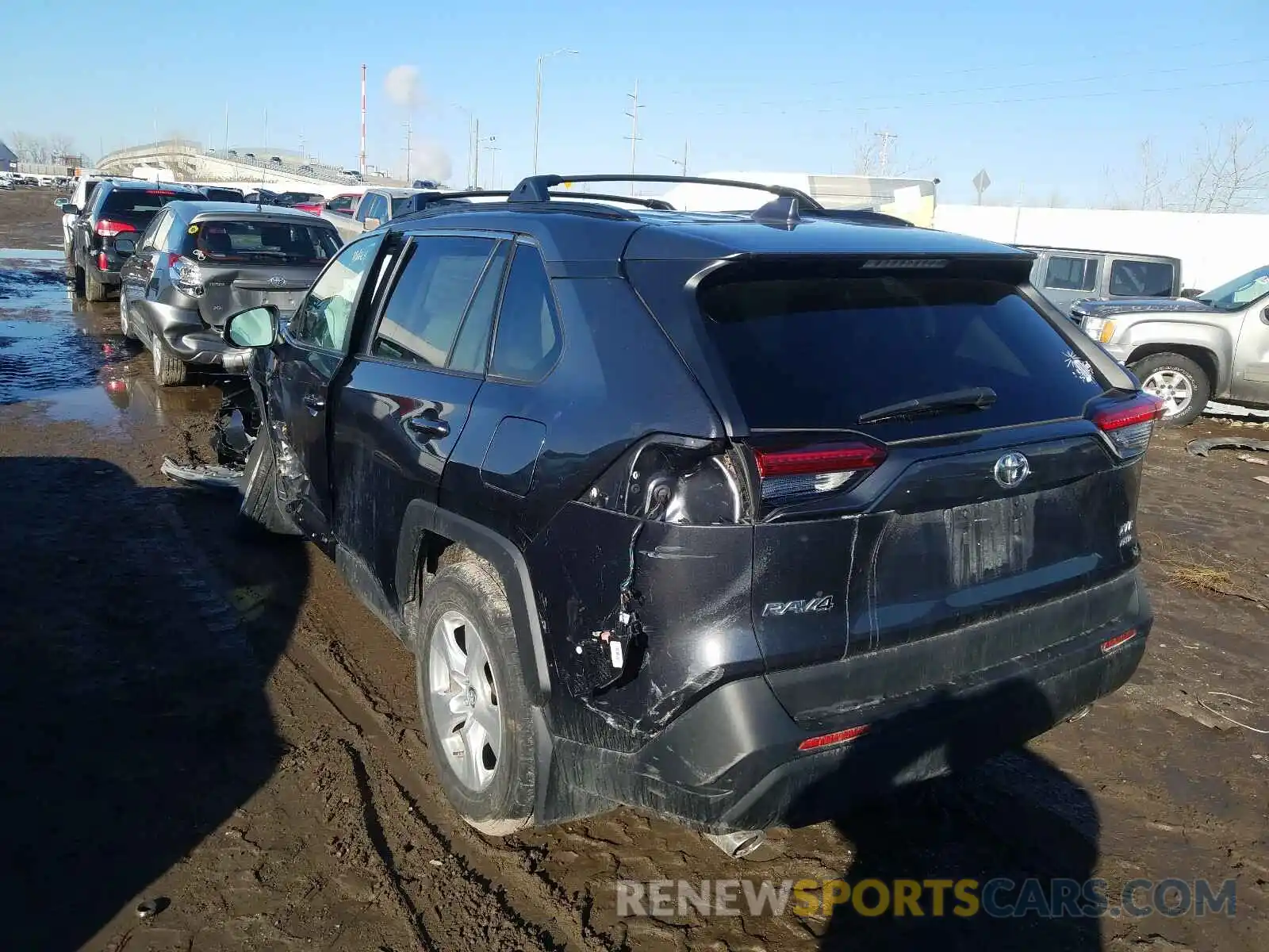 3 Photograph of a damaged car 2T3P1RFV7KC012424 TOYOTA RAV4 2019