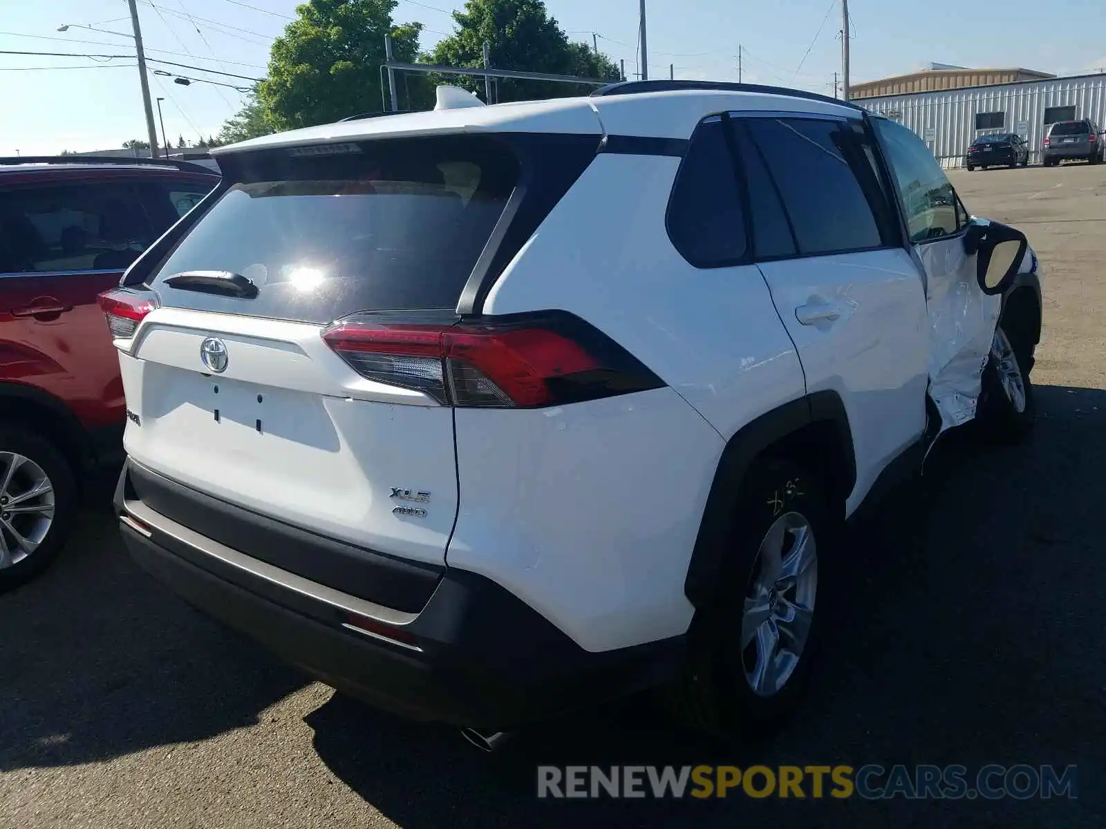 4 Photograph of a damaged car 2T3P1RFV7KC020765 TOYOTA RAV4 2019