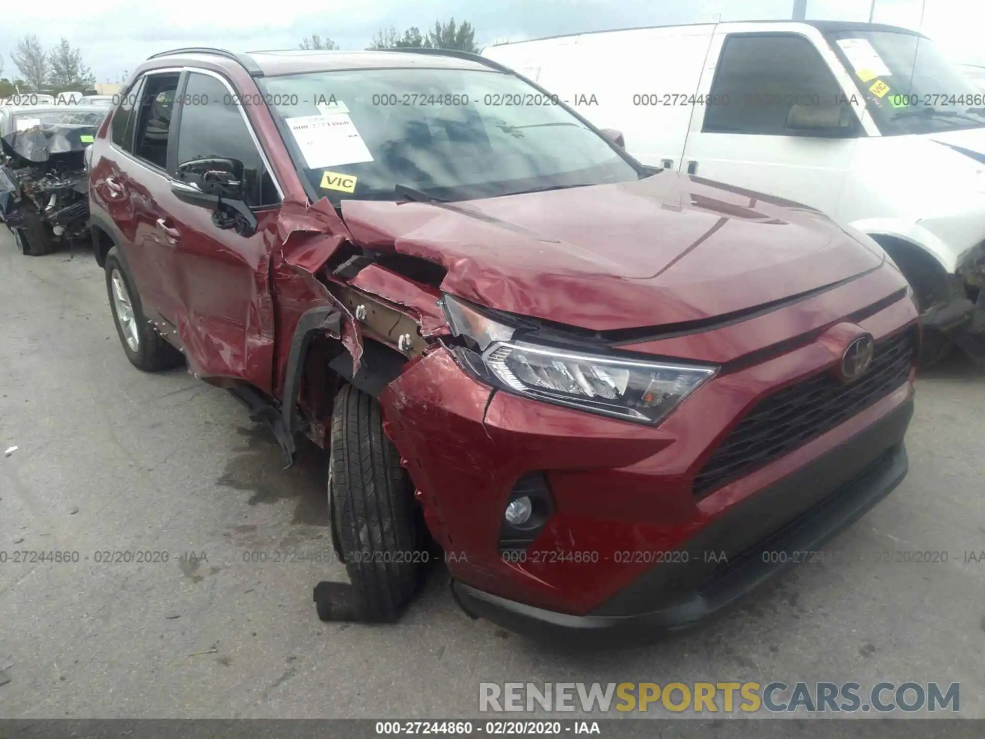 1 Photograph of a damaged car 2T3P1RFV7KC029465 TOYOTA RAV4 2019