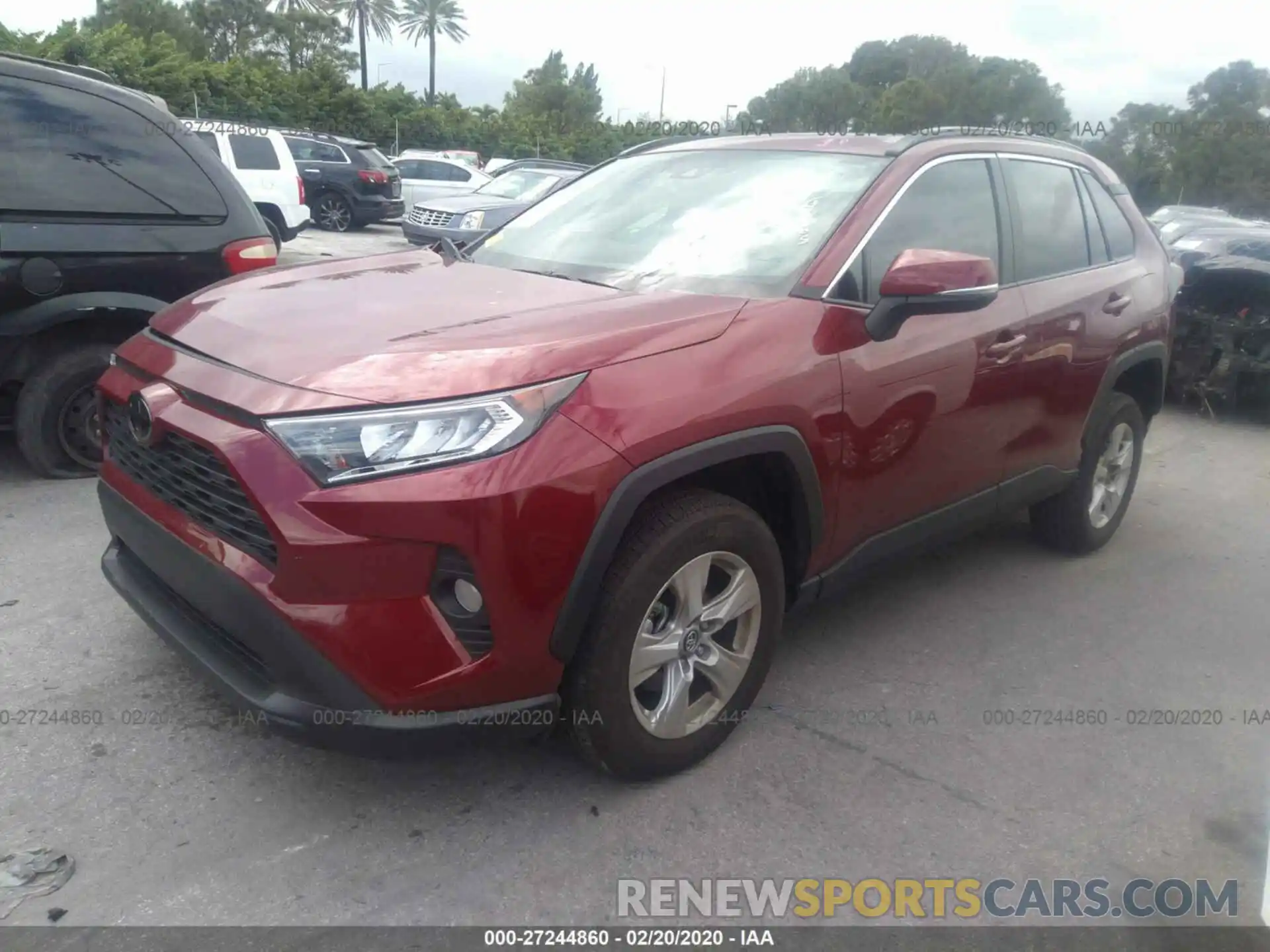 2 Photograph of a damaged car 2T3P1RFV7KC029465 TOYOTA RAV4 2019