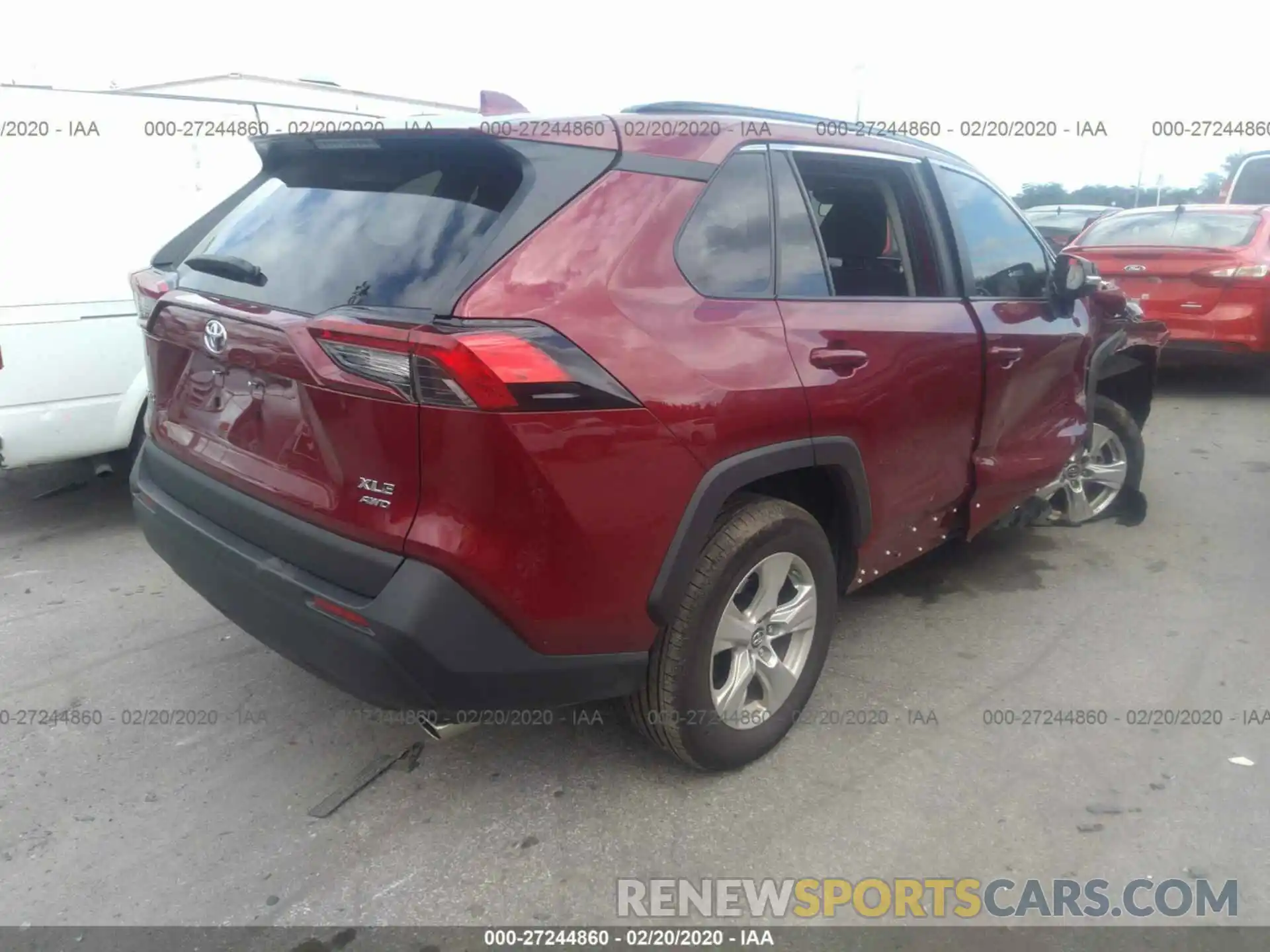 4 Photograph of a damaged car 2T3P1RFV7KC029465 TOYOTA RAV4 2019