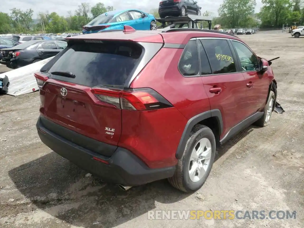 4 Фотография поврежденного автомобиля 2T3P1RFV7KC029630 TOYOTA RAV4 2019