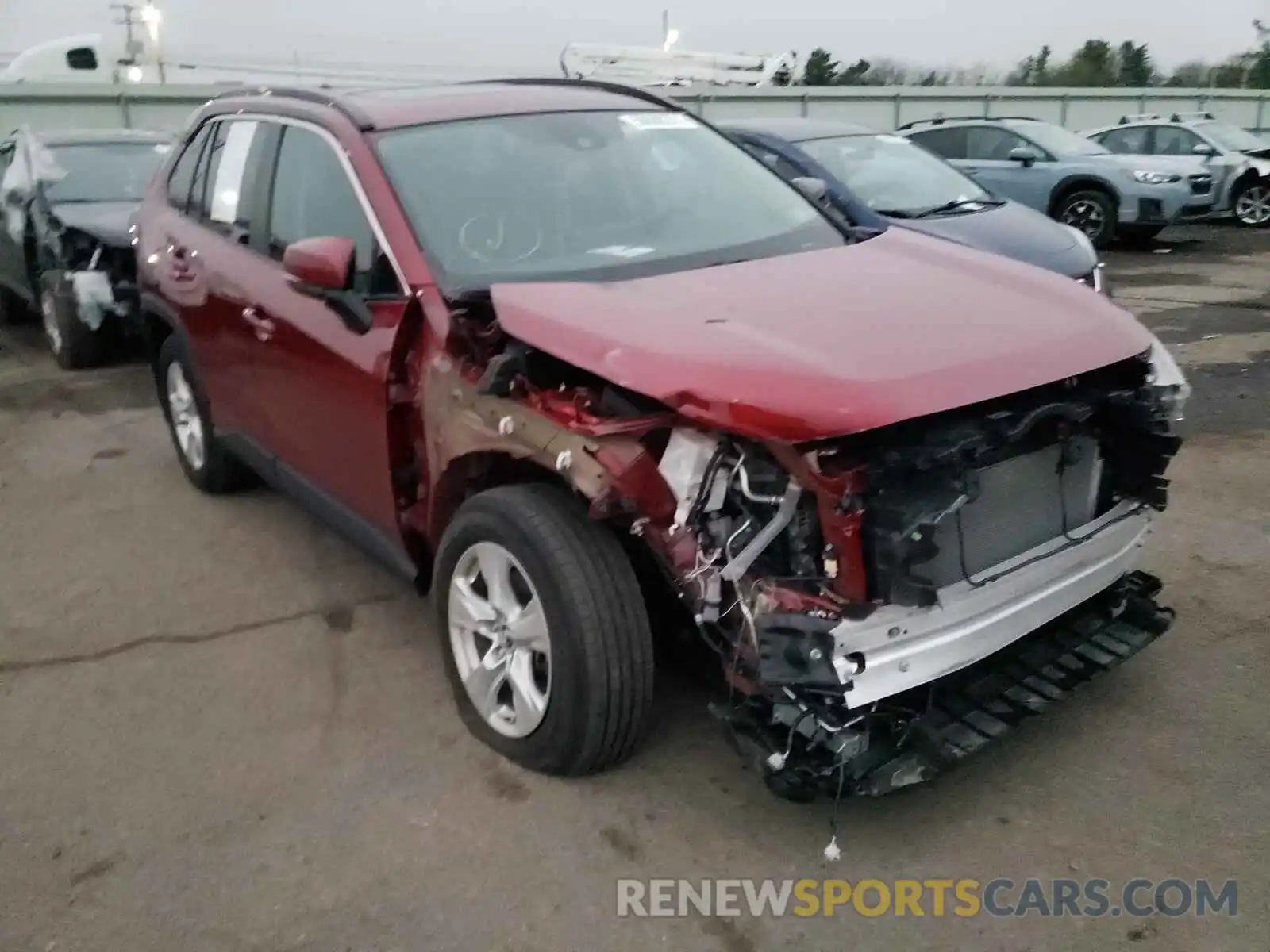 1 Photograph of a damaged car 2T3P1RFV7KC045424 TOYOTA RAV4 2019