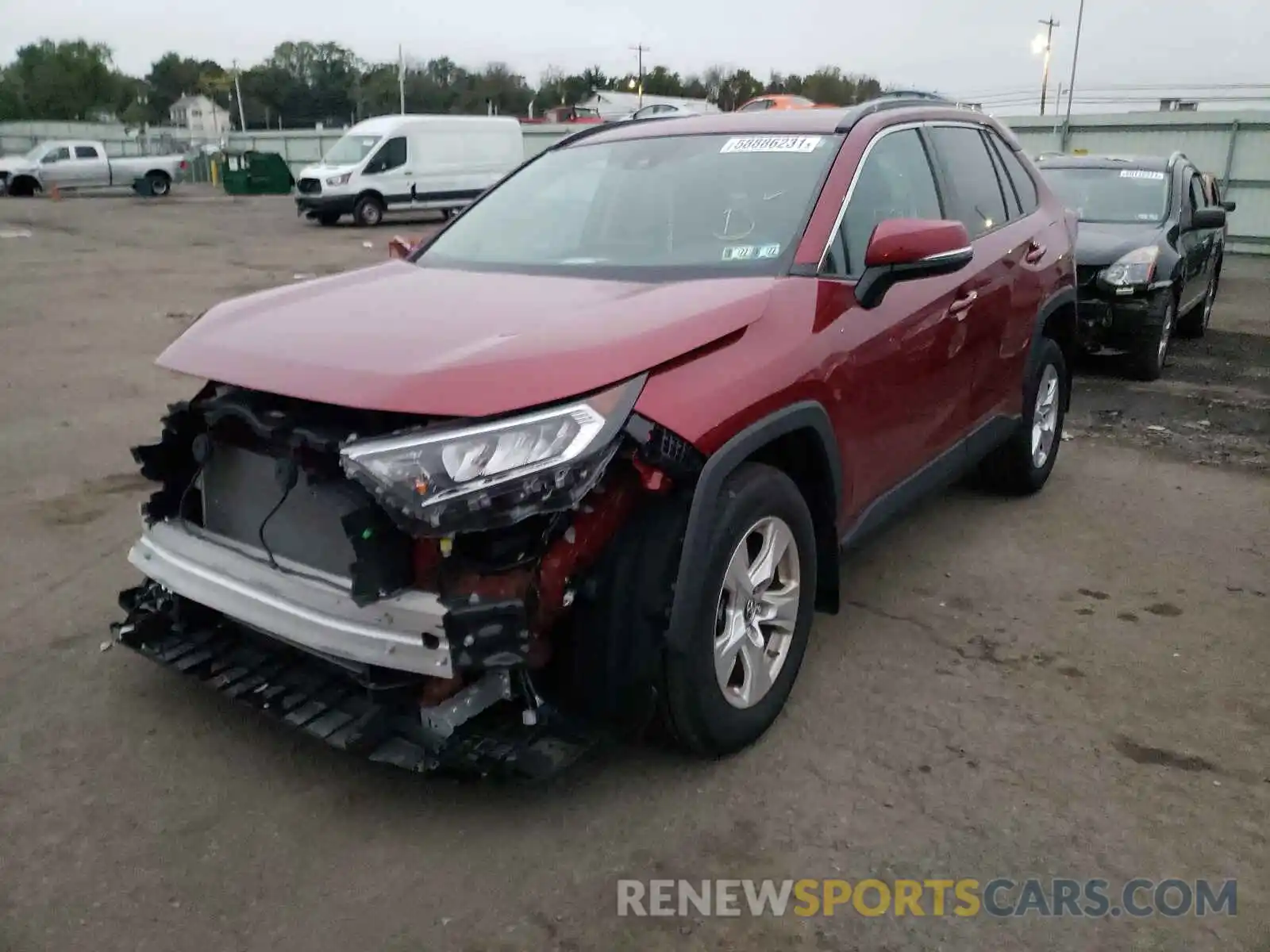 2 Photograph of a damaged car 2T3P1RFV7KC045424 TOYOTA RAV4 2019