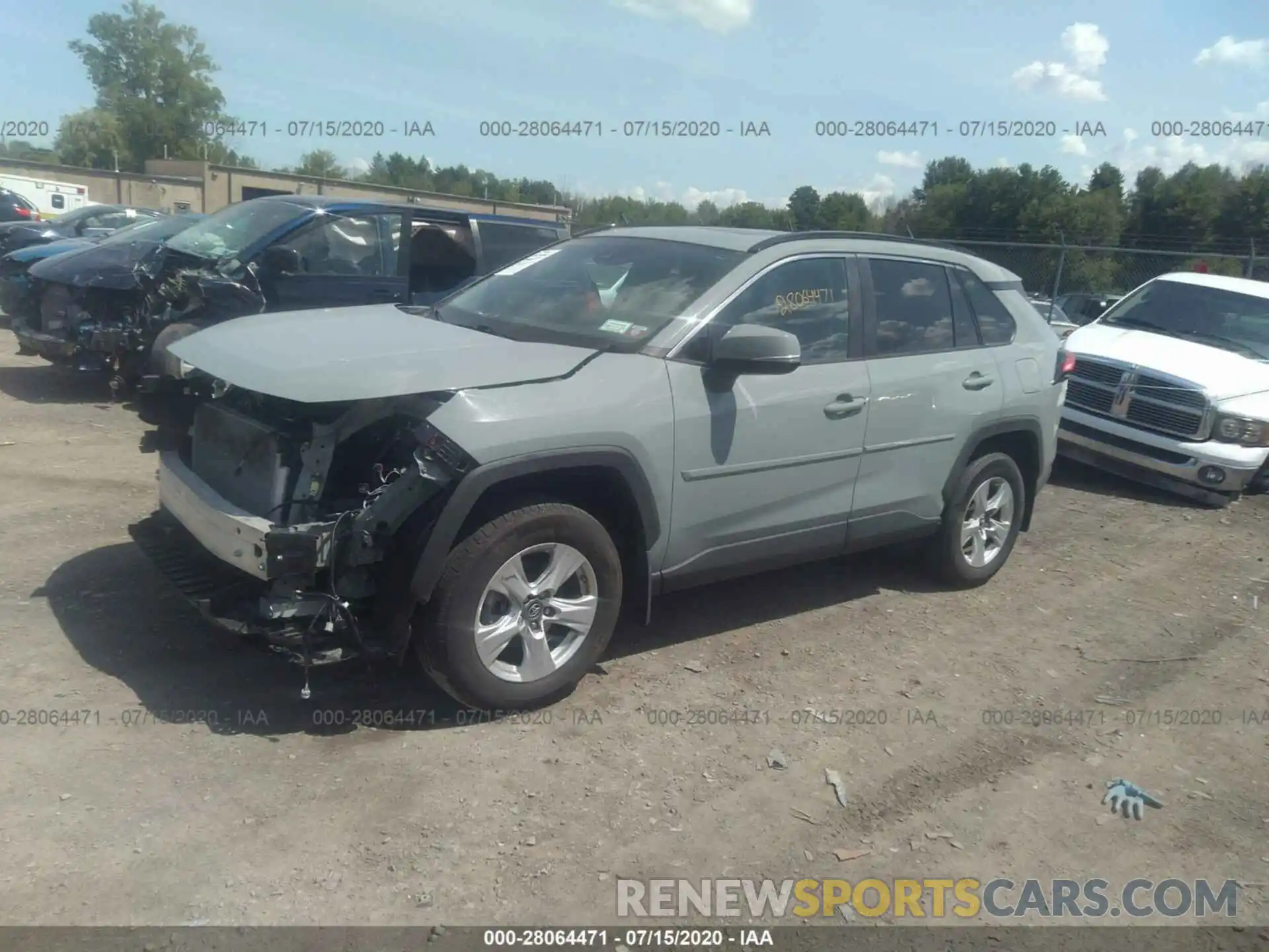 2 Photograph of a damaged car 2T3P1RFV7KC058772 TOYOTA RAV4 2019