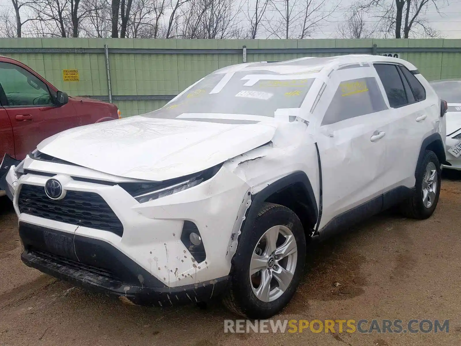 2 Фотография поврежденного автомобиля 2T3P1RFV7KW031487 TOYOTA RAV4 2019