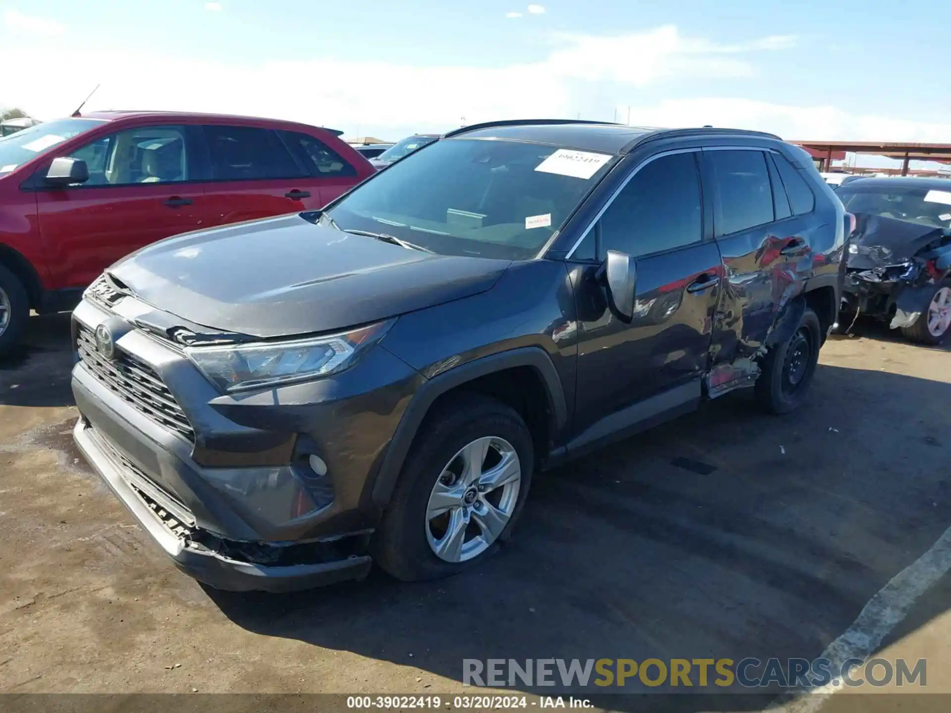 2 Фотография поврежденного автомобиля 2T3P1RFV7KW042537 TOYOTA RAV4 2019