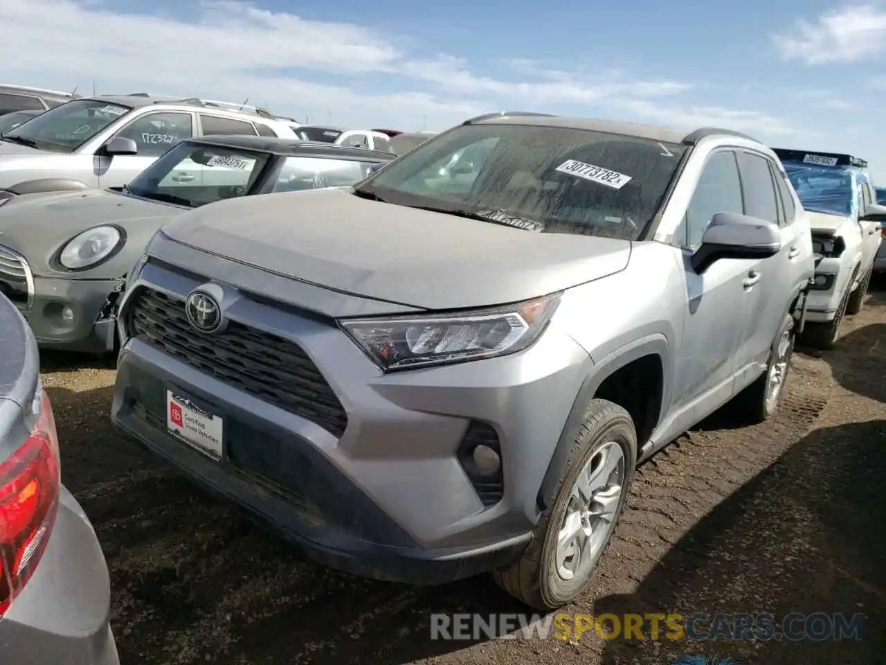 2 Фотография поврежденного автомобиля 2T3P1RFV7KW055501 TOYOTA RAV4 2019