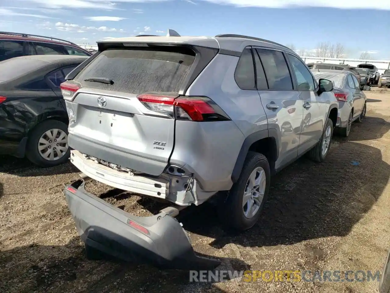 4 Фотография поврежденного автомобиля 2T3P1RFV7KW055501 TOYOTA RAV4 2019