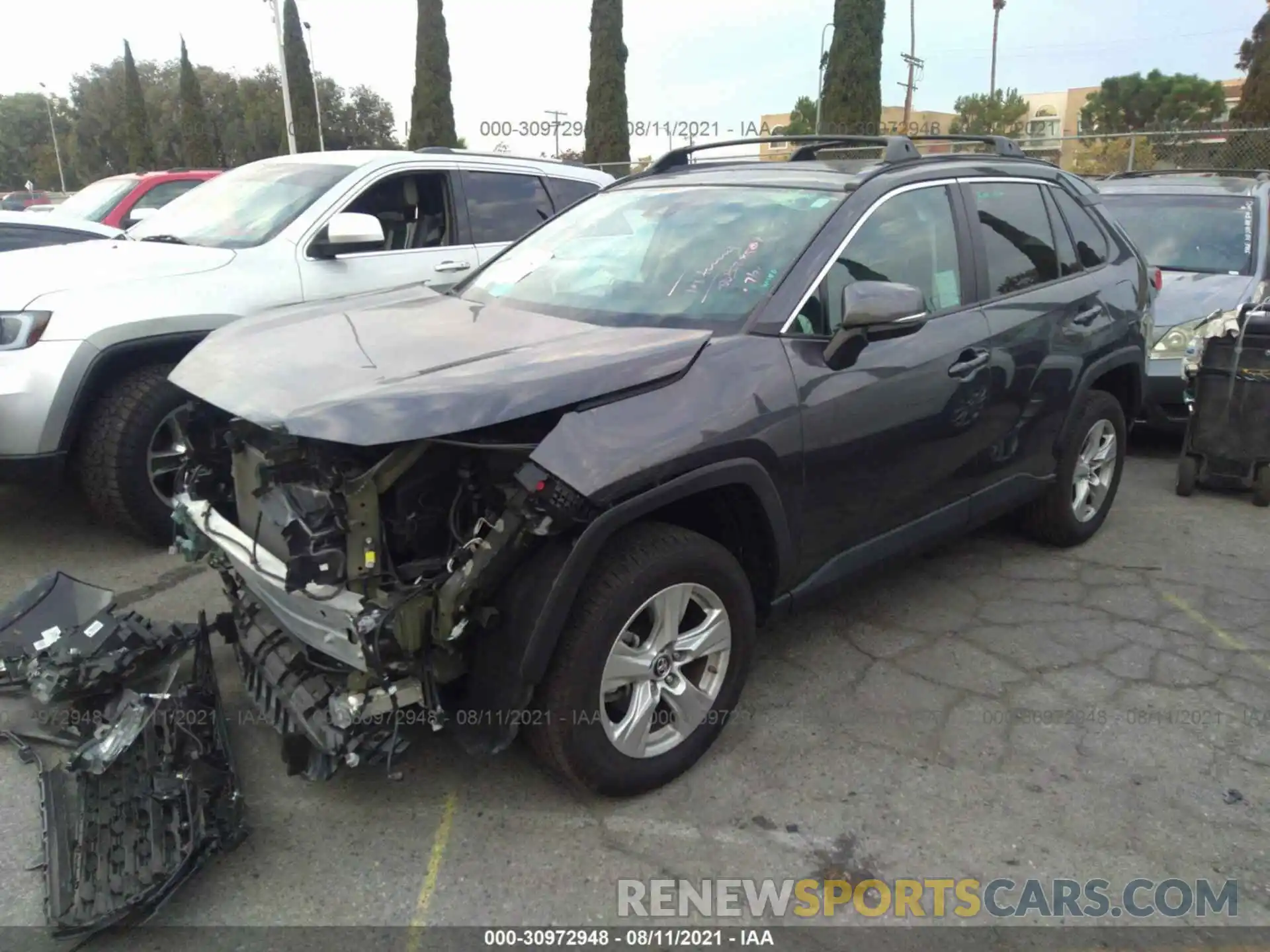 2 Фотография поврежденного автомобиля 2T3P1RFV7KW076431 TOYOTA RAV4 2019