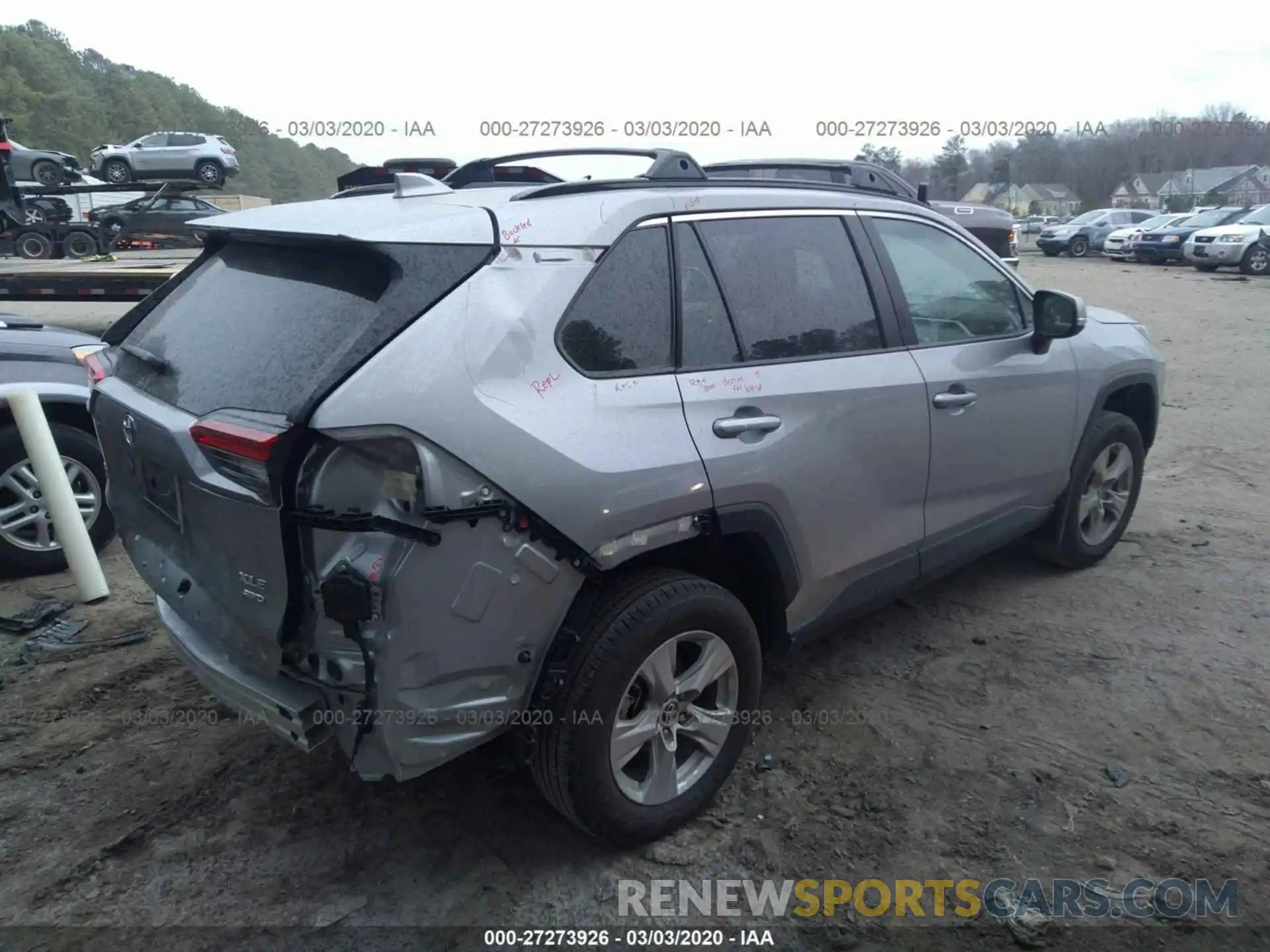 4 Фотография поврежденного автомобиля 2T3P1RFV7KW076946 TOYOTA RAV4 2019