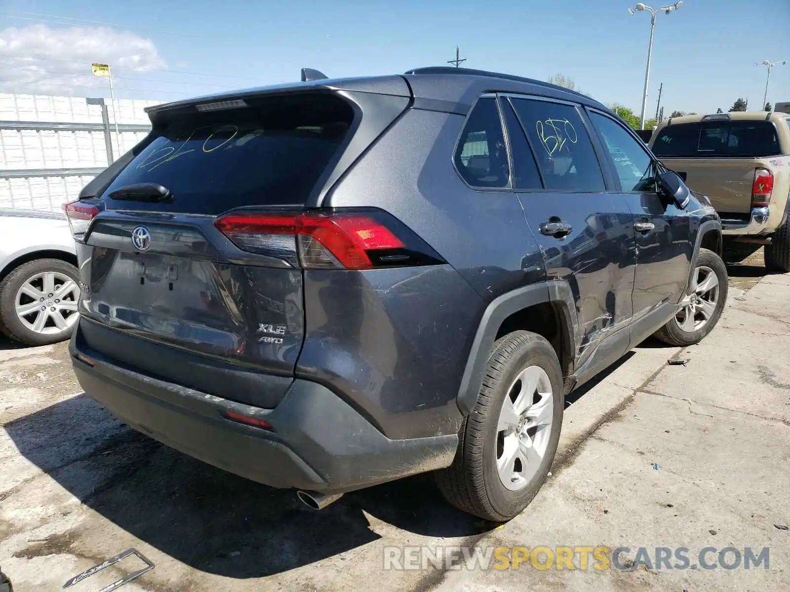 4 Photograph of a damaged car 2T3P1RFV8KC004574 TOYOTA RAV4 2019