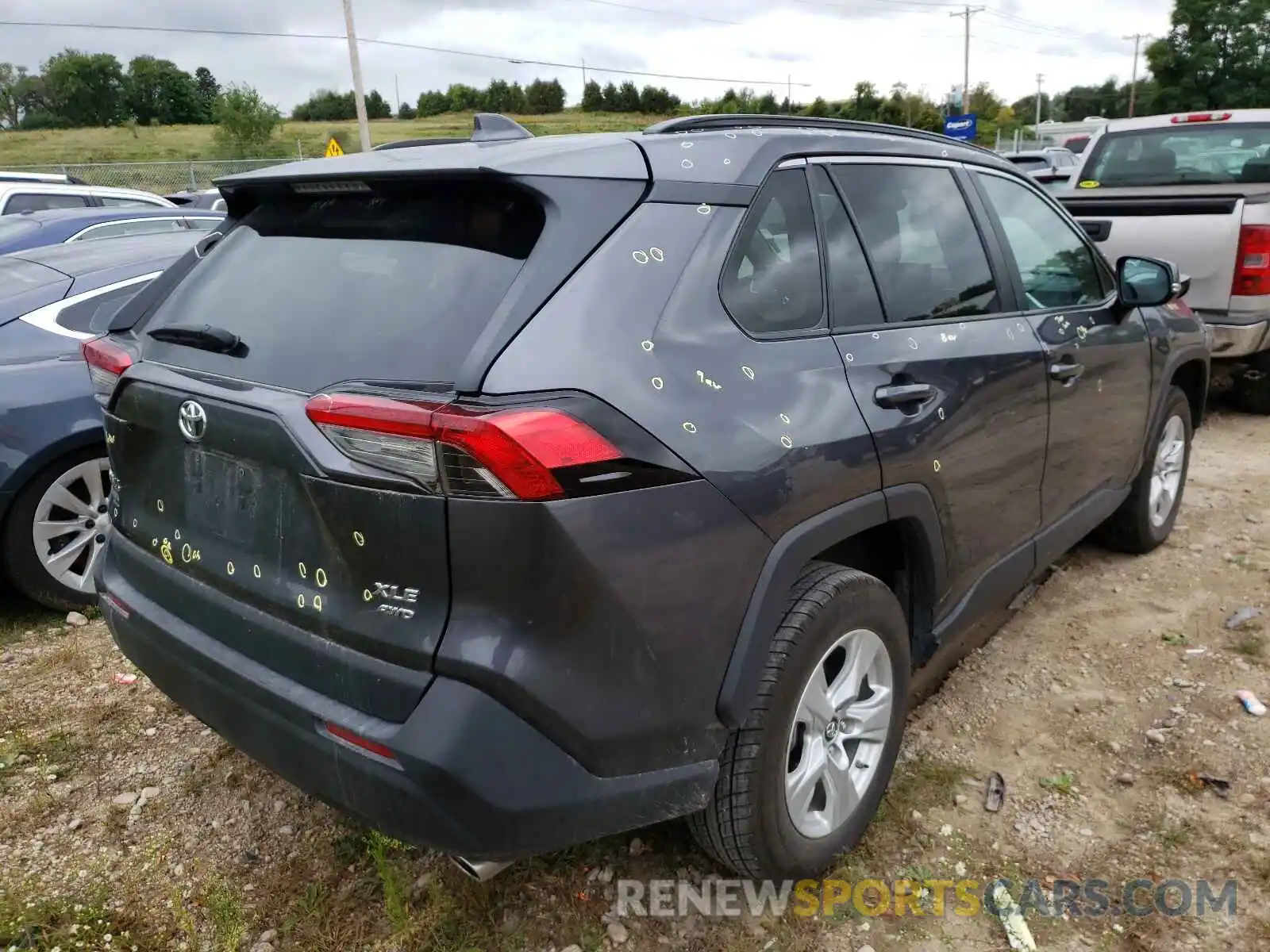 4 Photograph of a damaged car 2T3P1RFV8KC006793 TOYOTA RAV4 2019