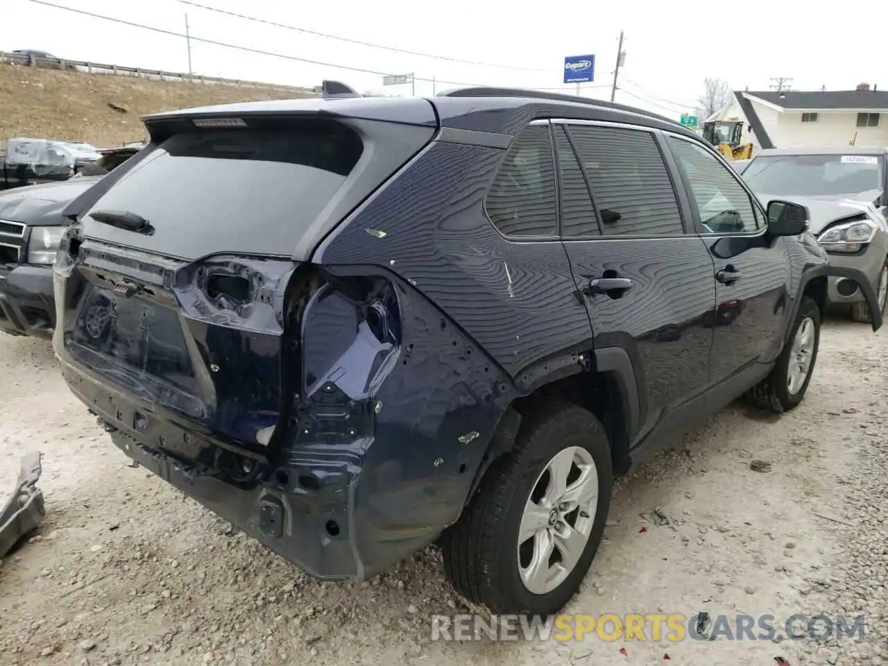 4 Photograph of a damaged car 2T3P1RFV8KC007085 TOYOTA RAV4 2019