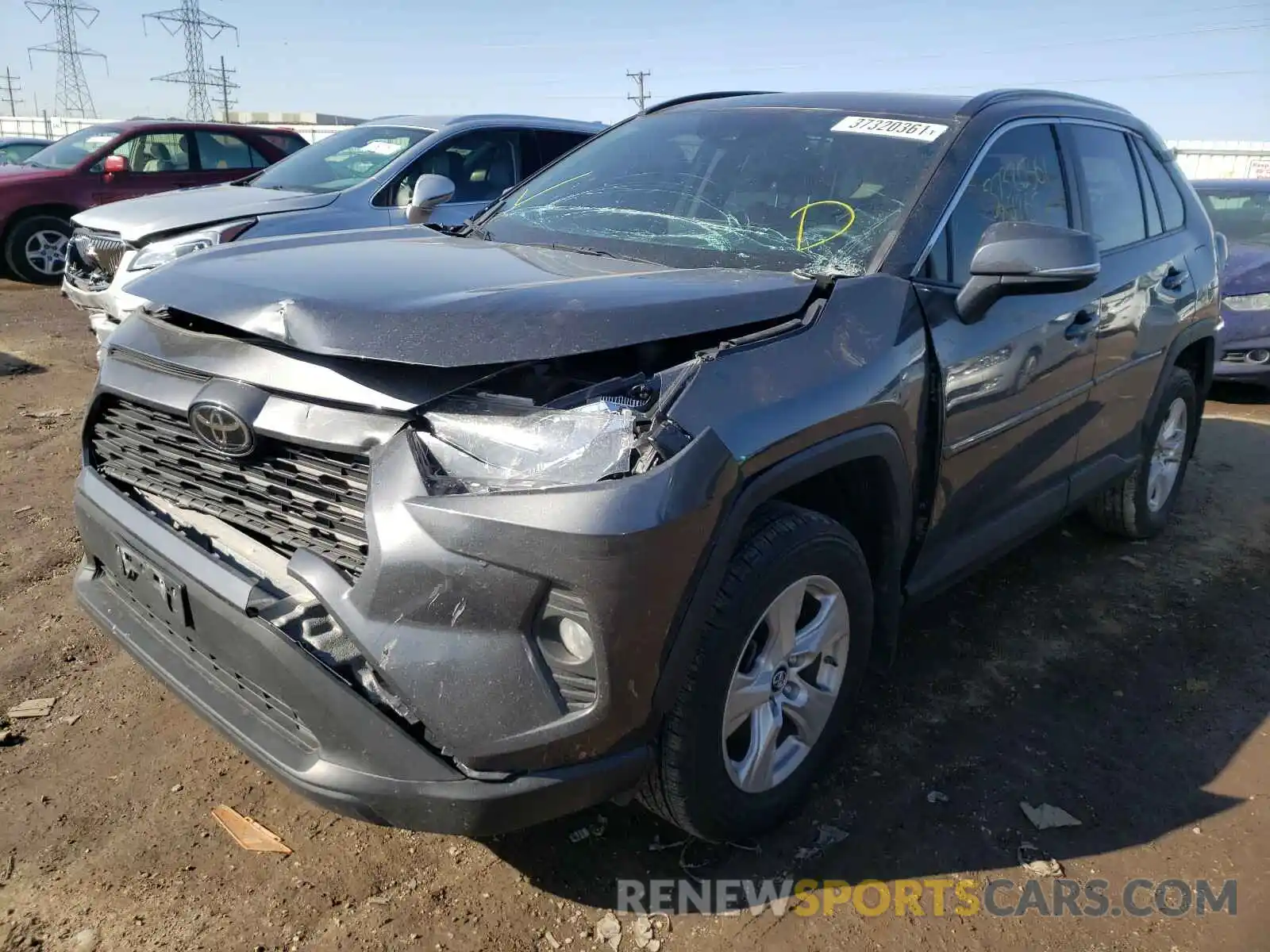 2 Photograph of a damaged car 2T3P1RFV8KC012920 TOYOTA RAV4 2019