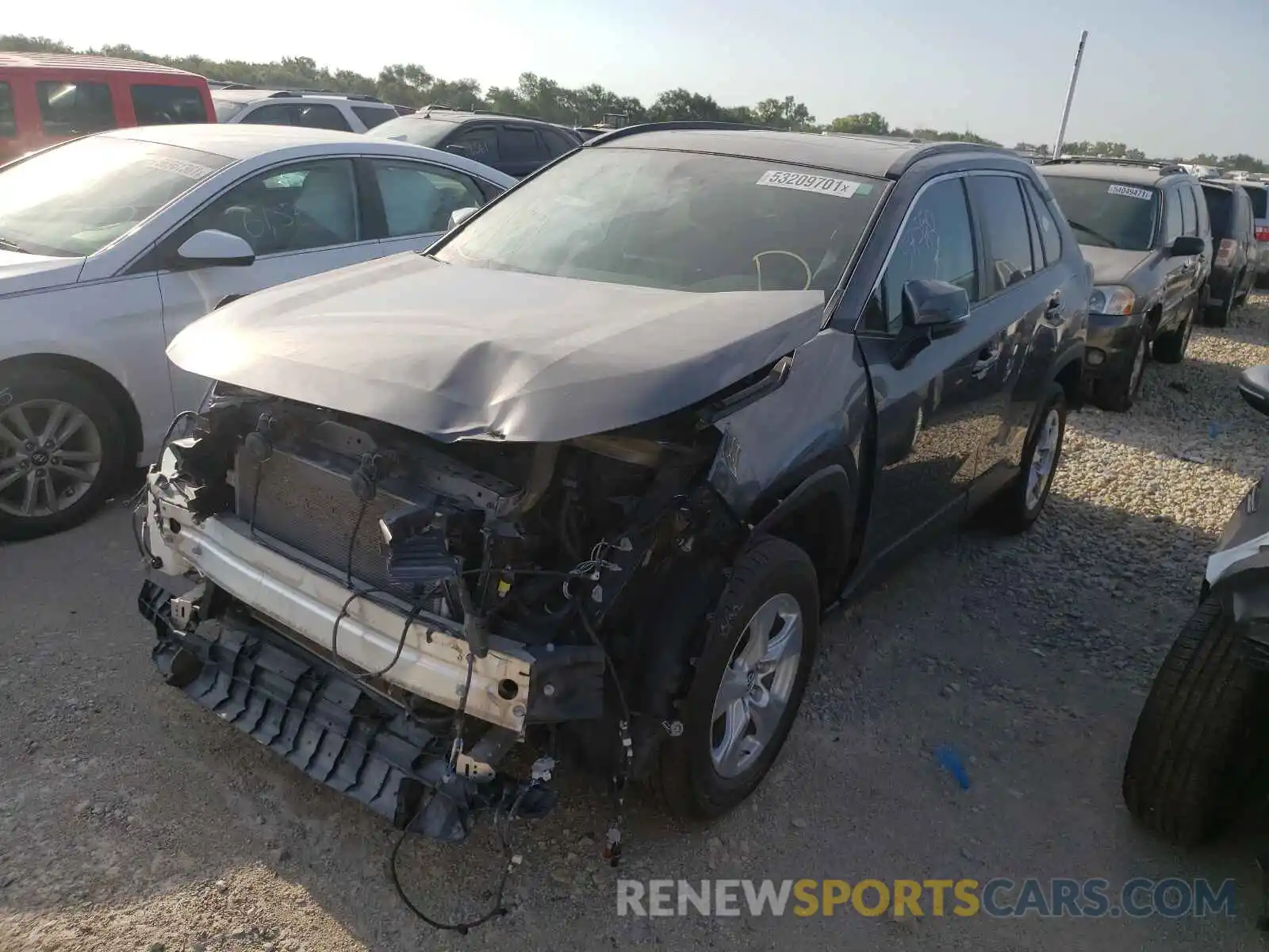 2 Photograph of a damaged car 2T3P1RFV8KC016014 TOYOTA RAV4 2019