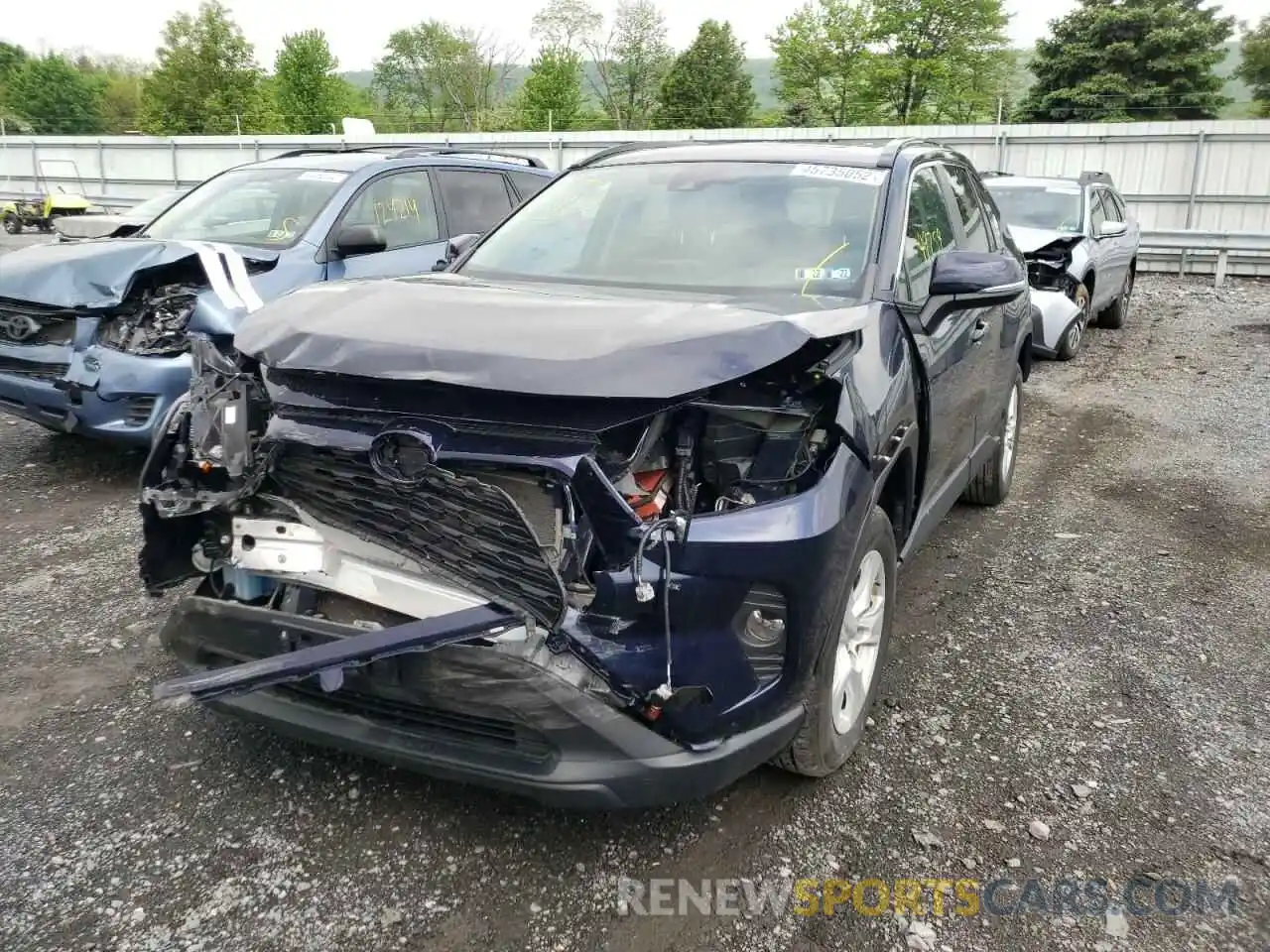 2 Photograph of a damaged car 2T3P1RFV8KC019513 TOYOTA RAV4 2019