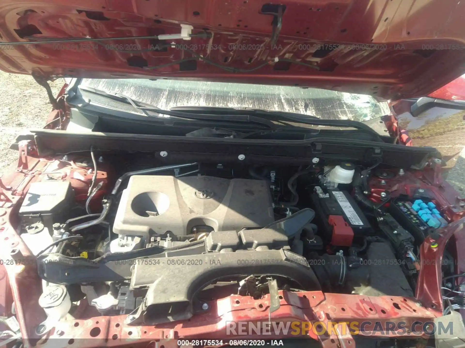 10 Фотография поврежденного автомобиля 2T3P1RFV8KC022508 TOYOTA RAV4 2019