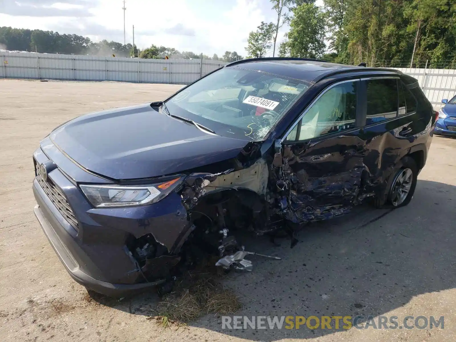 2 Photograph of a damaged car 2T3P1RFV8KC054617 TOYOTA RAV4 2019