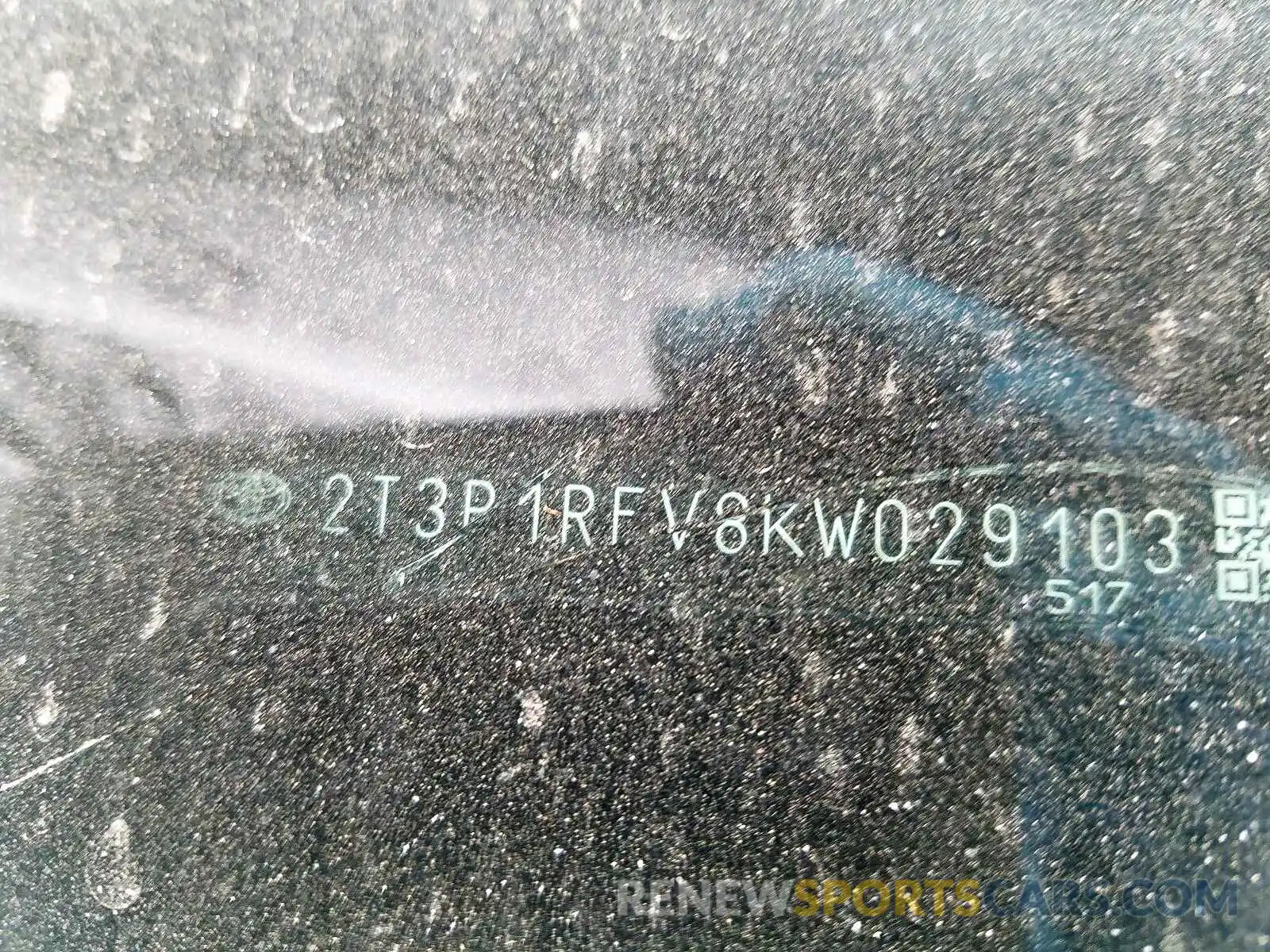 10 Фотография поврежденного автомобиля 2T3P1RFV8KW029103 TOYOTA RAV4 2019