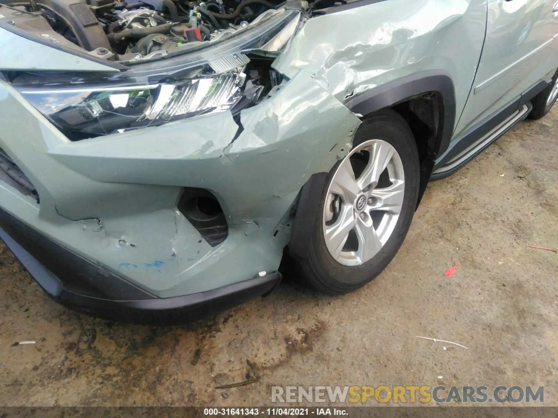 6 Фотография поврежденного автомобиля 2T3P1RFV8KW038383 TOYOTA RAV4 2019