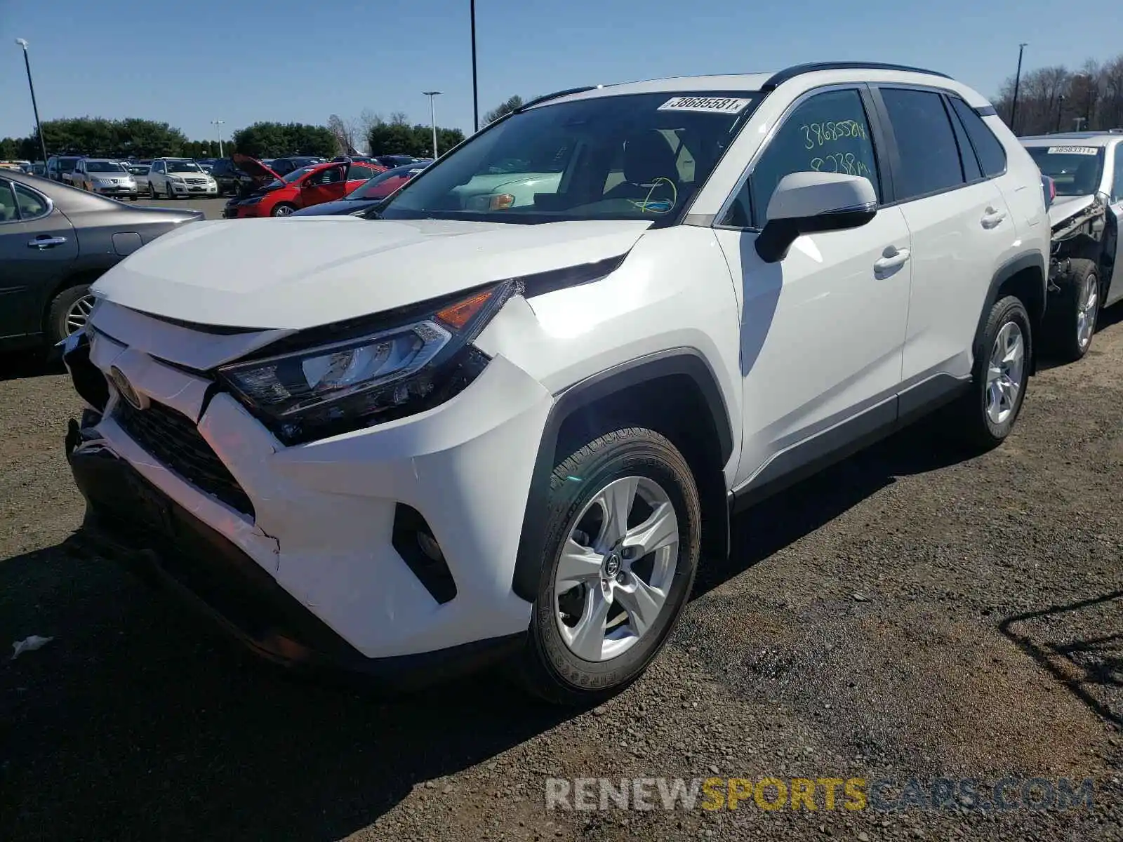 2 Photograph of a damaged car 2T3P1RFV8KW053627 TOYOTA RAV4 2019