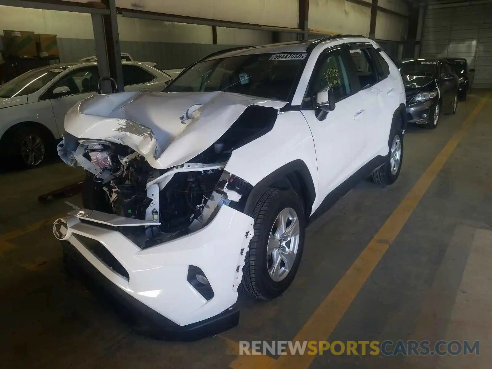 2 Photograph of a damaged car 2T3P1RFV8KW056155 TOYOTA RAV4 2019