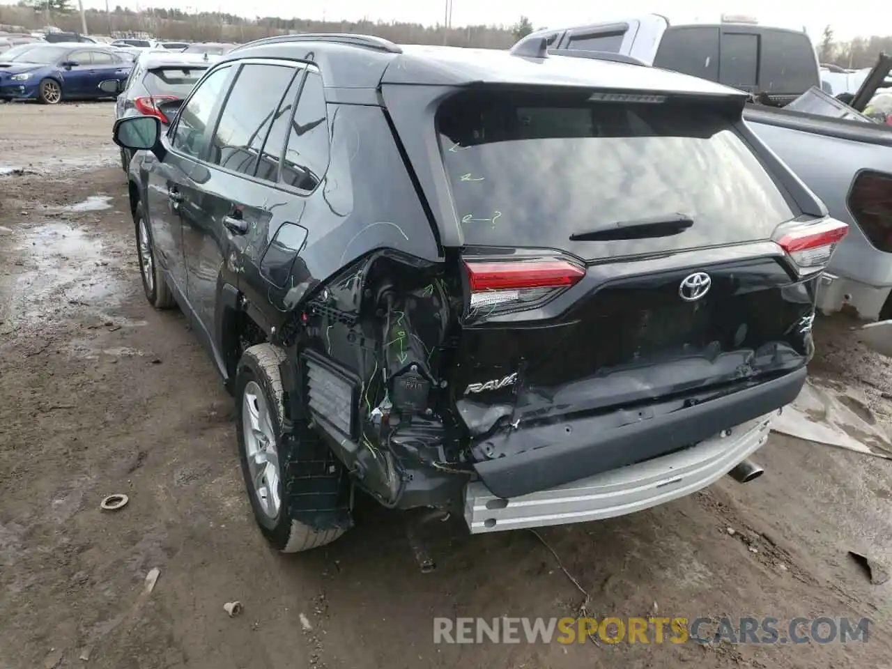 3 Фотография поврежденного автомобиля 2T3P1RFV9KC006074 TOYOTA RAV4 2019