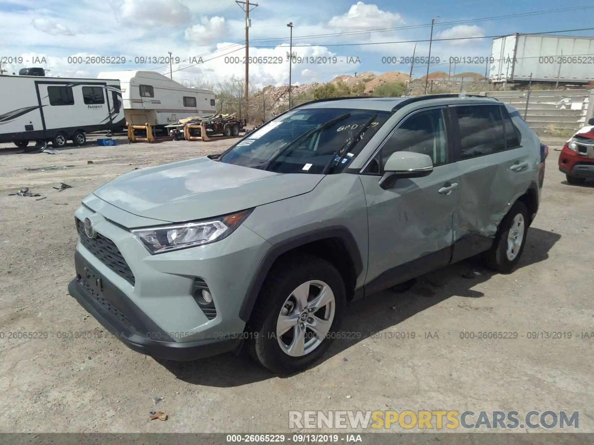 2 Photograph of a damaged car 2T3P1RFV9KC010478 TOYOTA RAV4 2019