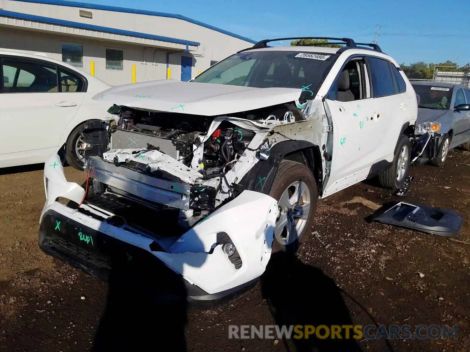 2 Photograph of a damaged car 2T3P1RFV9KC019956 TOYOTA RAV4 2019