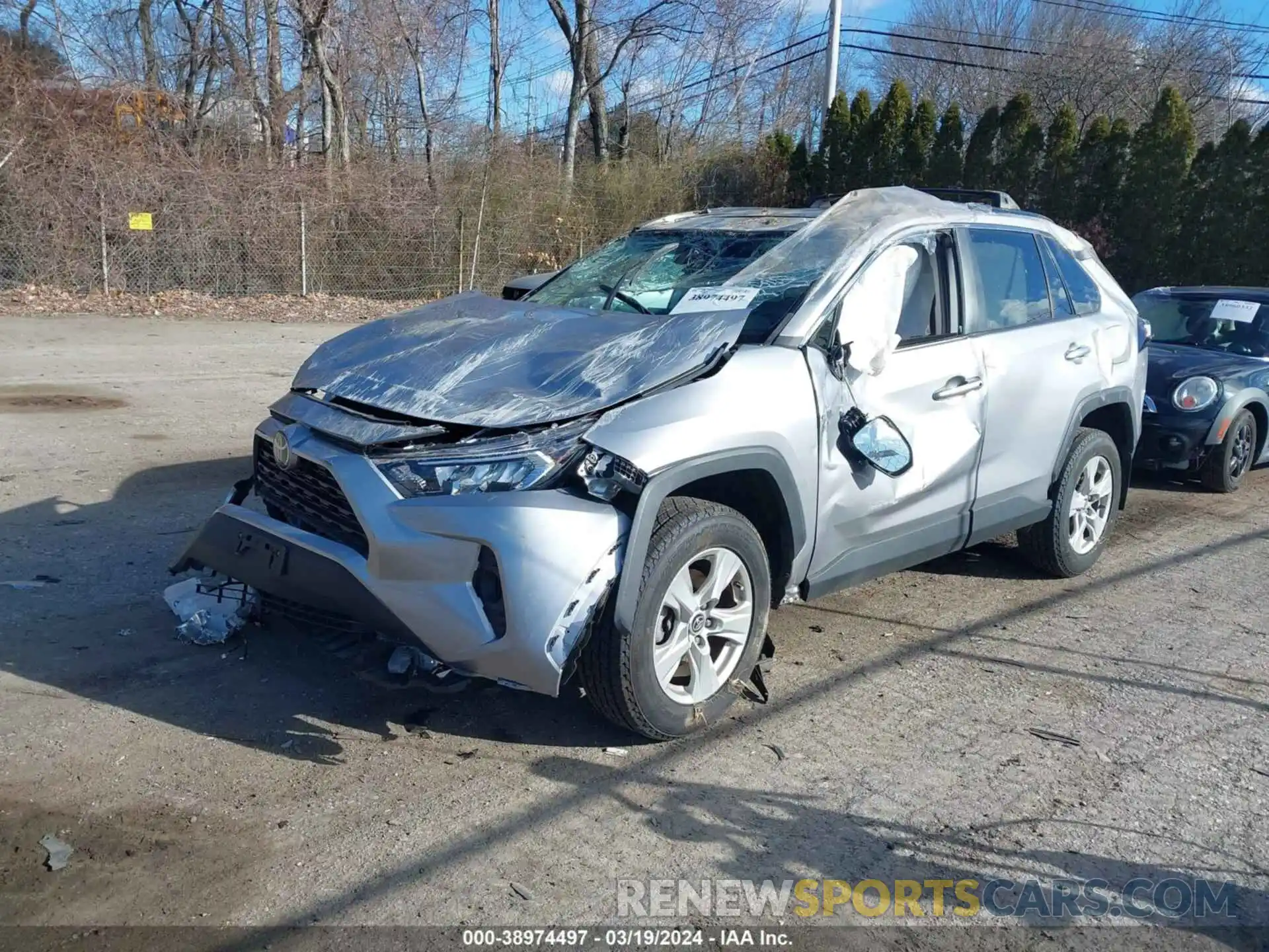 2 Photograph of a damaged car 2T3P1RFV9KC033355 TOYOTA RAV4 2019