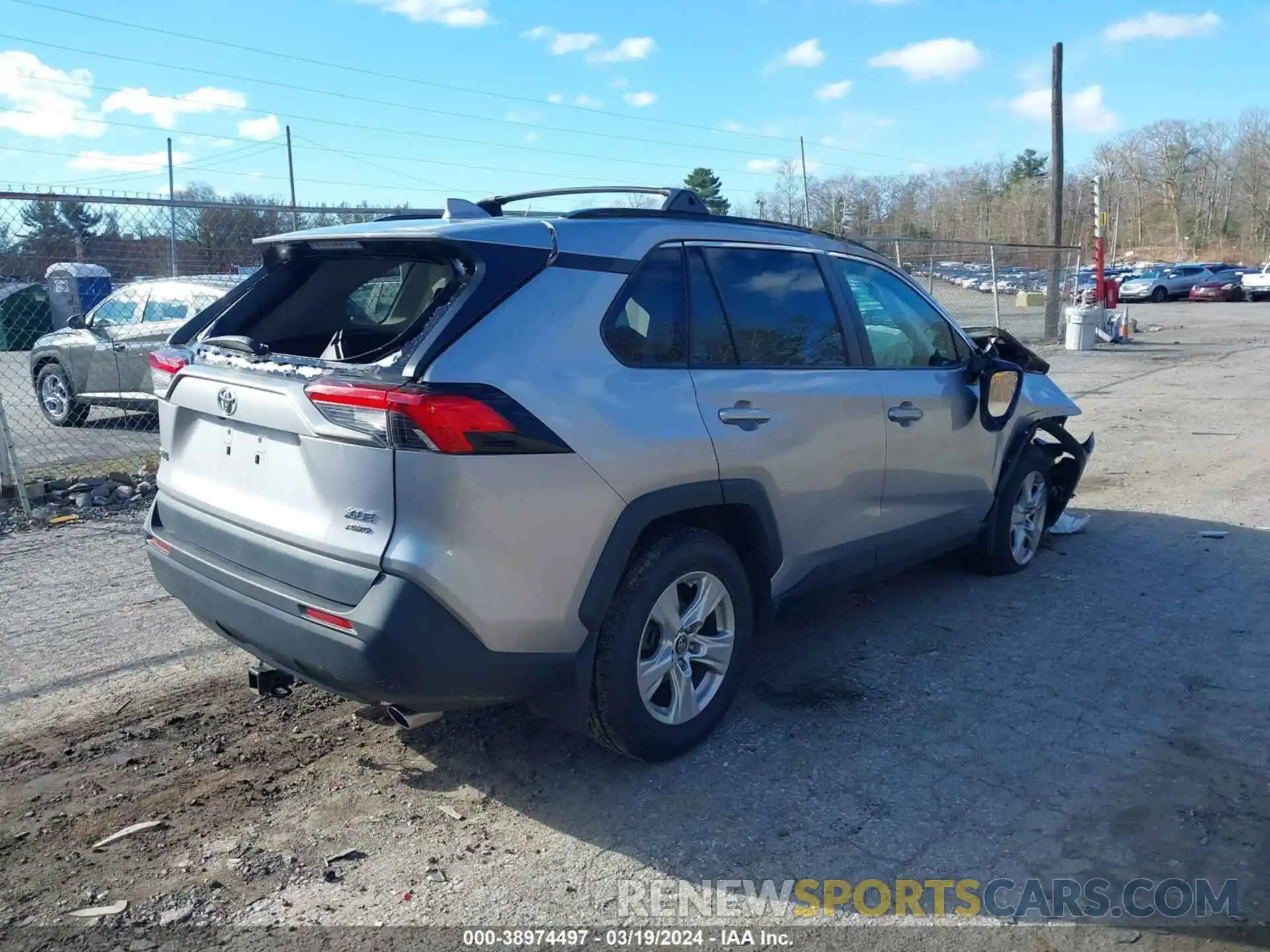 4 Photograph of a damaged car 2T3P1RFV9KC033355 TOYOTA RAV4 2019