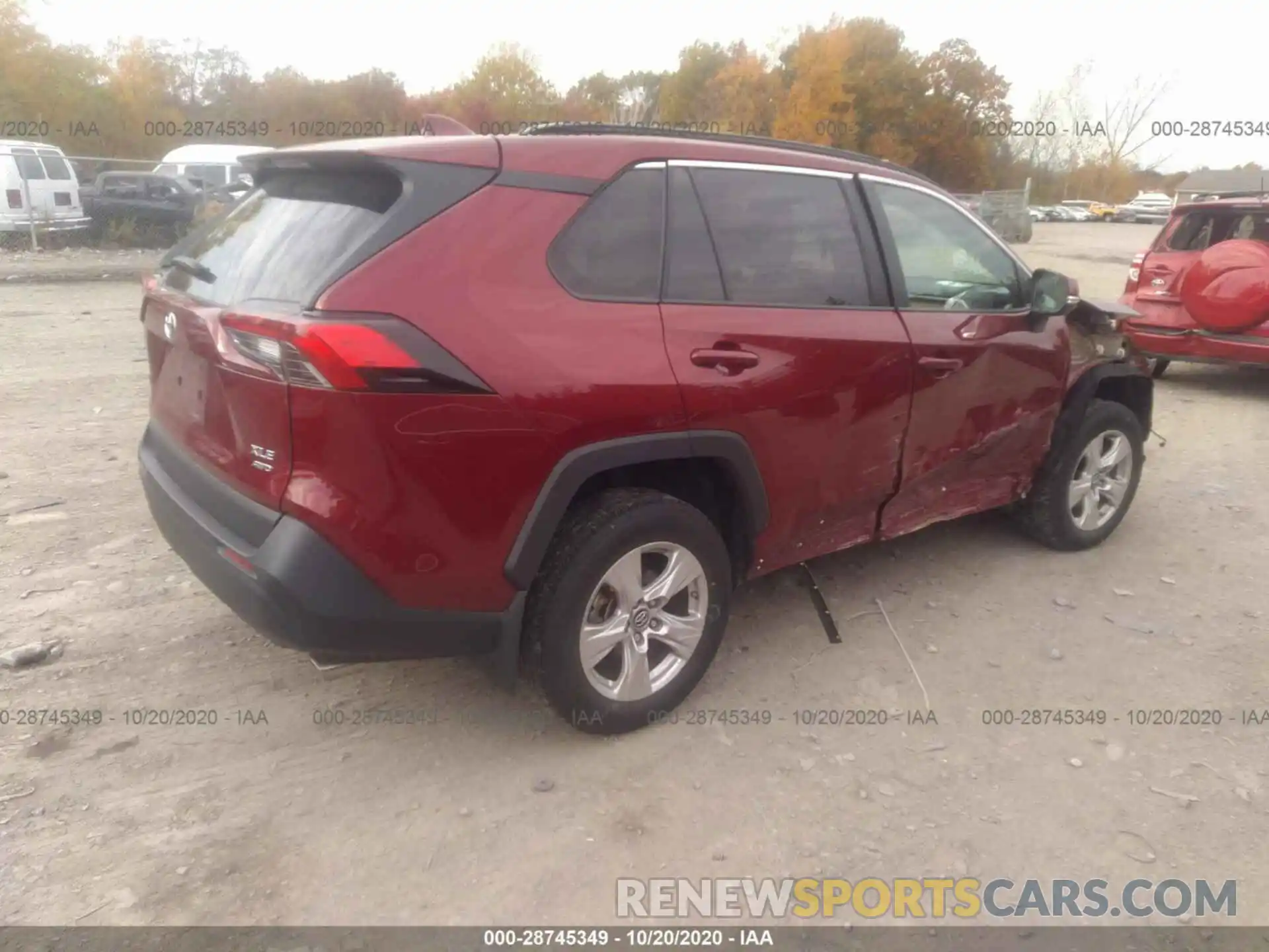 4 Фотография поврежденного автомобиля 2T3P1RFV9KC033615 TOYOTA RAV4 2019