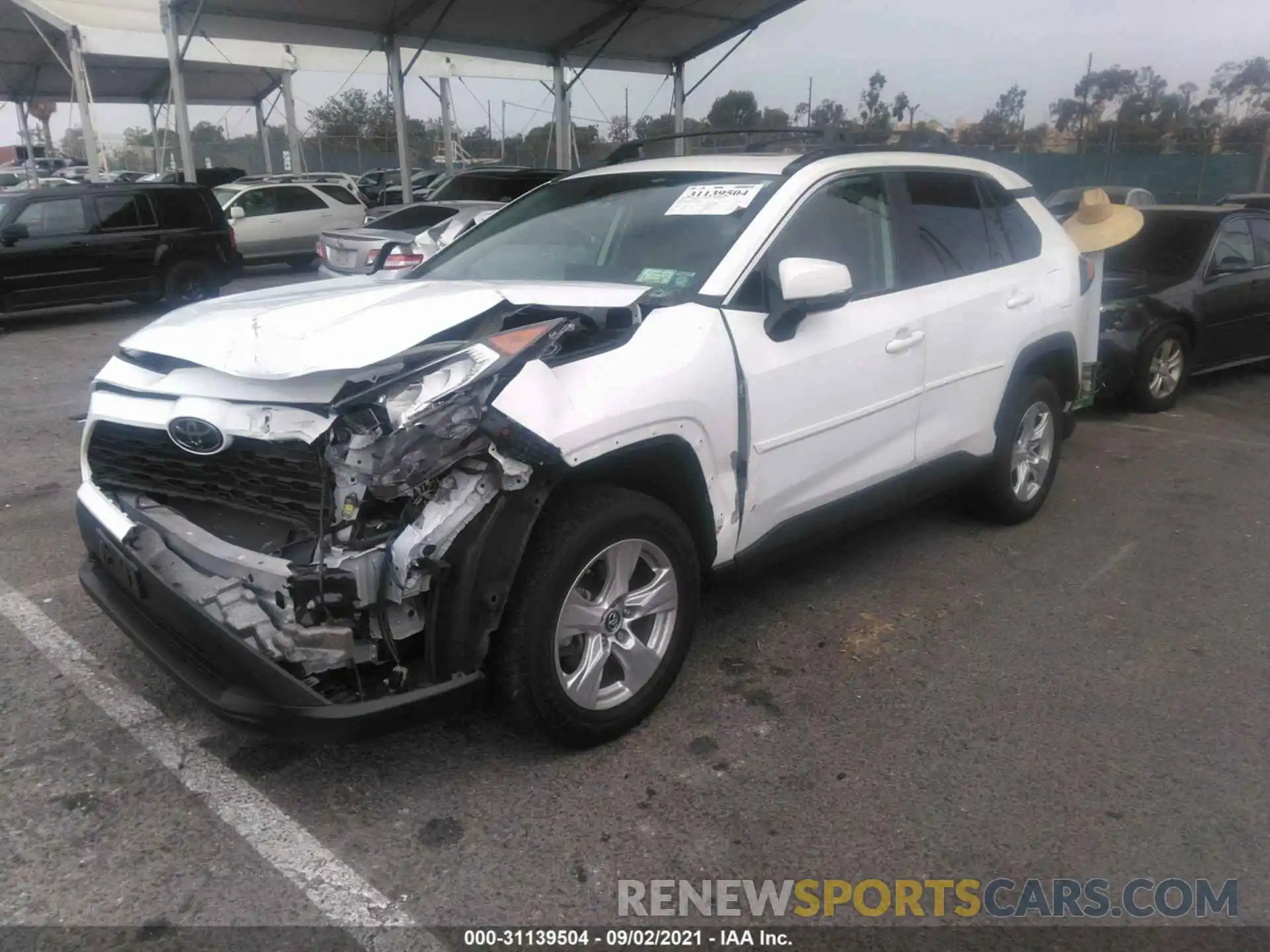 2 Photograph of a damaged car 2T3P1RFV9KW019132 TOYOTA RAV4 2019