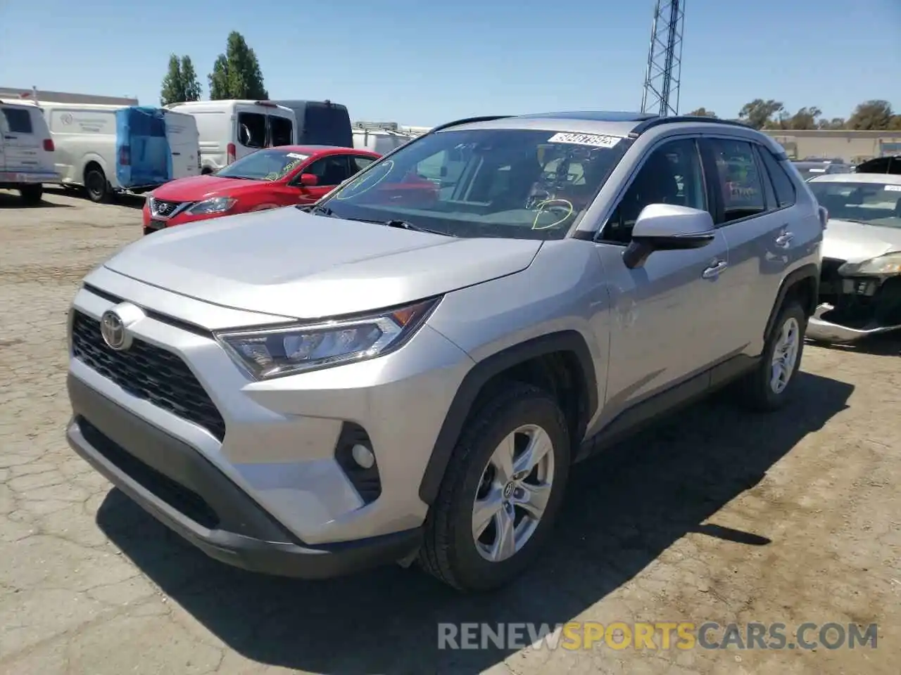 2 Photograph of a damaged car 2T3P1RFV9KW022385 TOYOTA RAV4 2019