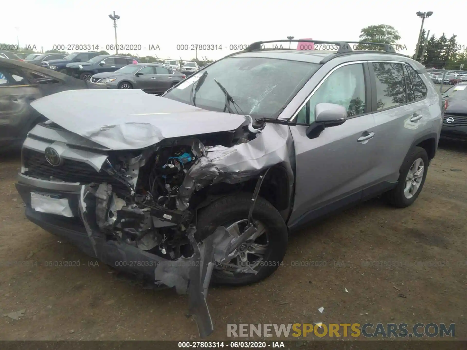 2 Photograph of a damaged car 2T3P1RFV9KW031927 TOYOTA RAV4 2019