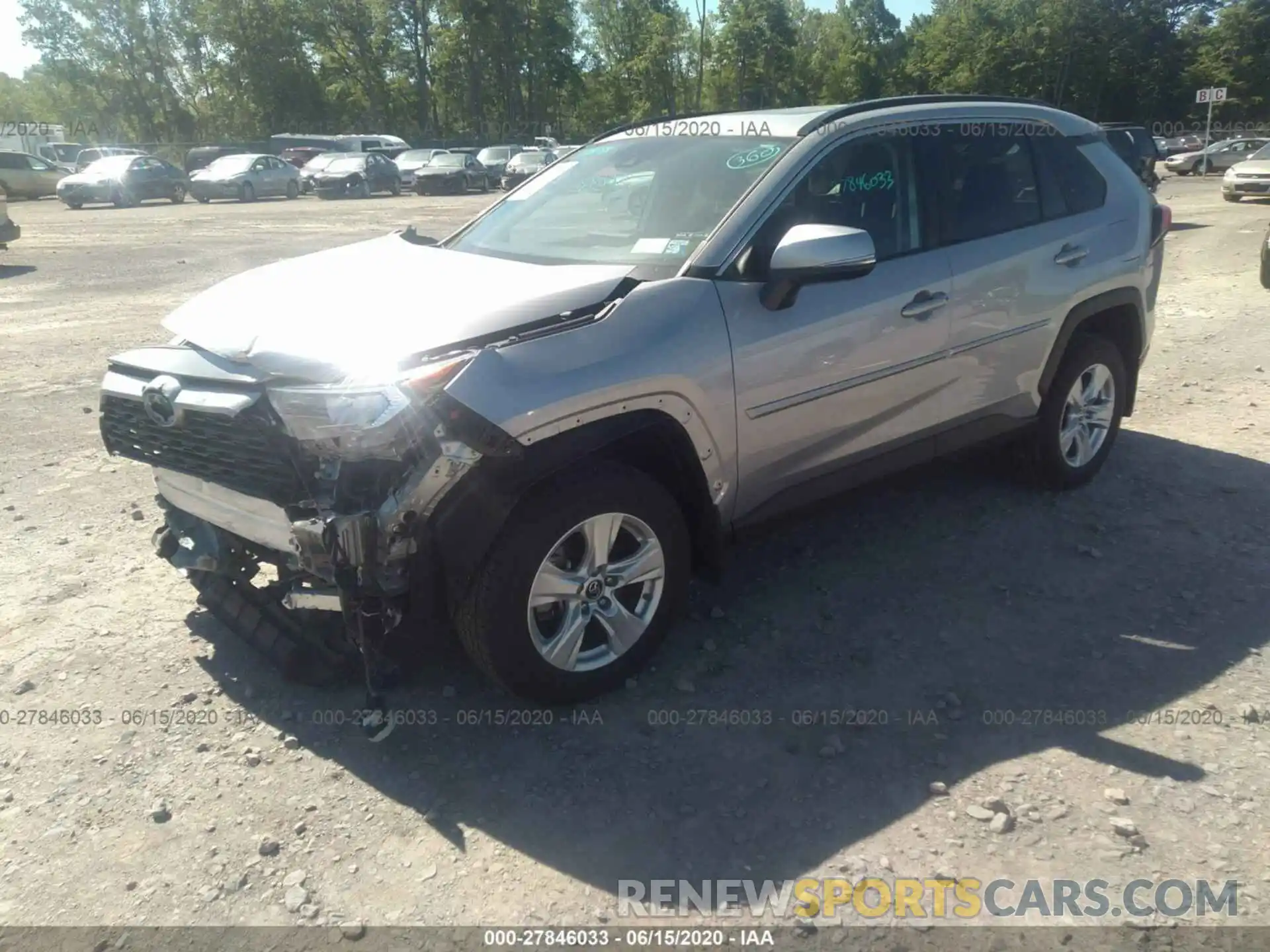 2 Photograph of a damaged car 2T3P1RFV9KW062742 TOYOTA RAV4 2019