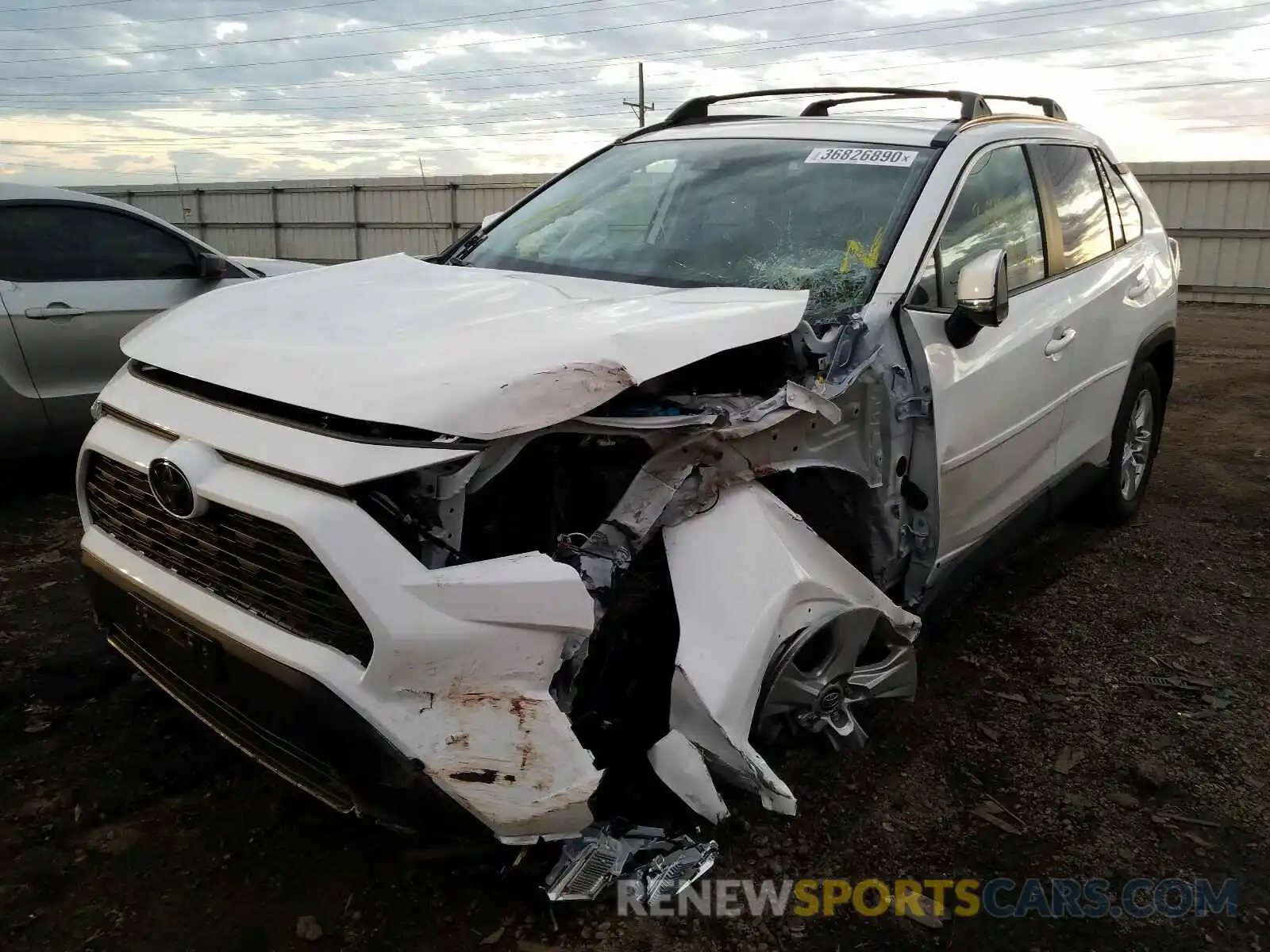 2 Photograph of a damaged car 2T3P1RFV9KW080349 TOYOTA RAV4 2019