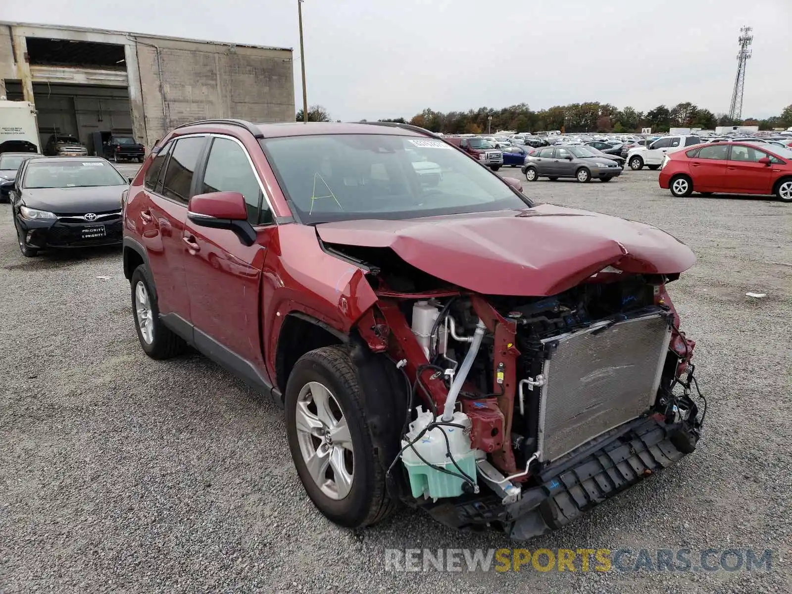 1 Photograph of a damaged car 2T3P1RFVXKC040251 TOYOTA RAV4 2019