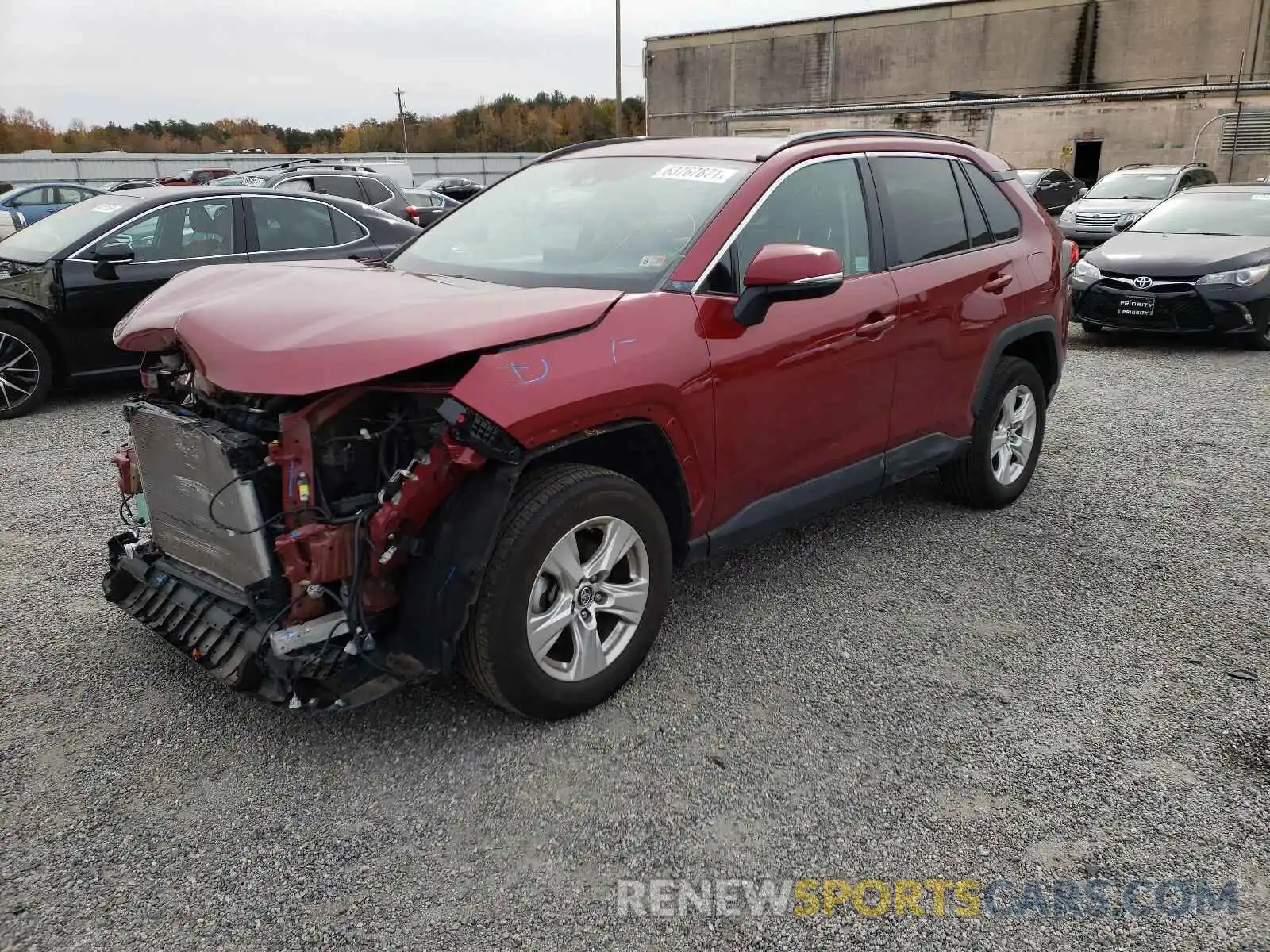 2 Photograph of a damaged car 2T3P1RFVXKC040251 TOYOTA RAV4 2019