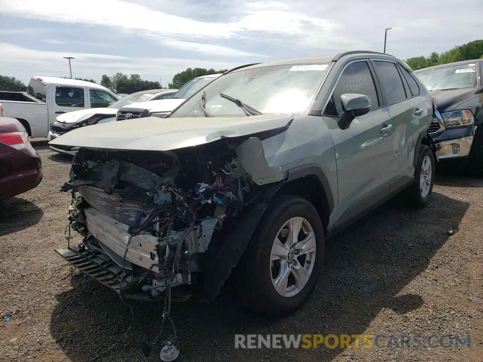 2 Photograph of a damaged car 2T3P1RFVXKC040864 TOYOTA RAV4 2019