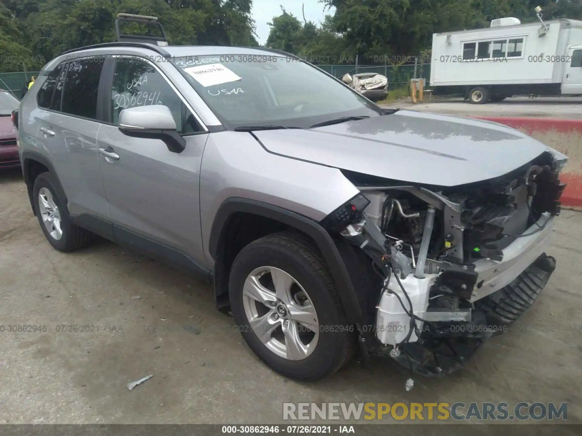 1 Photograph of a damaged car 2T3P1RFVXKC055901 TOYOTA RAV4 2019