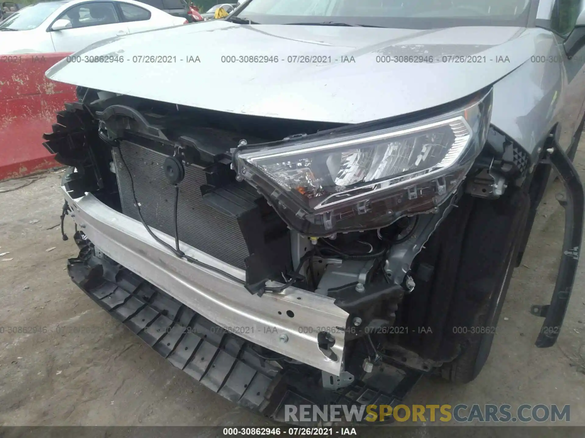 6 Фотография поврежденного автомобиля 2T3P1RFVXKC055901 TOYOTA RAV4 2019